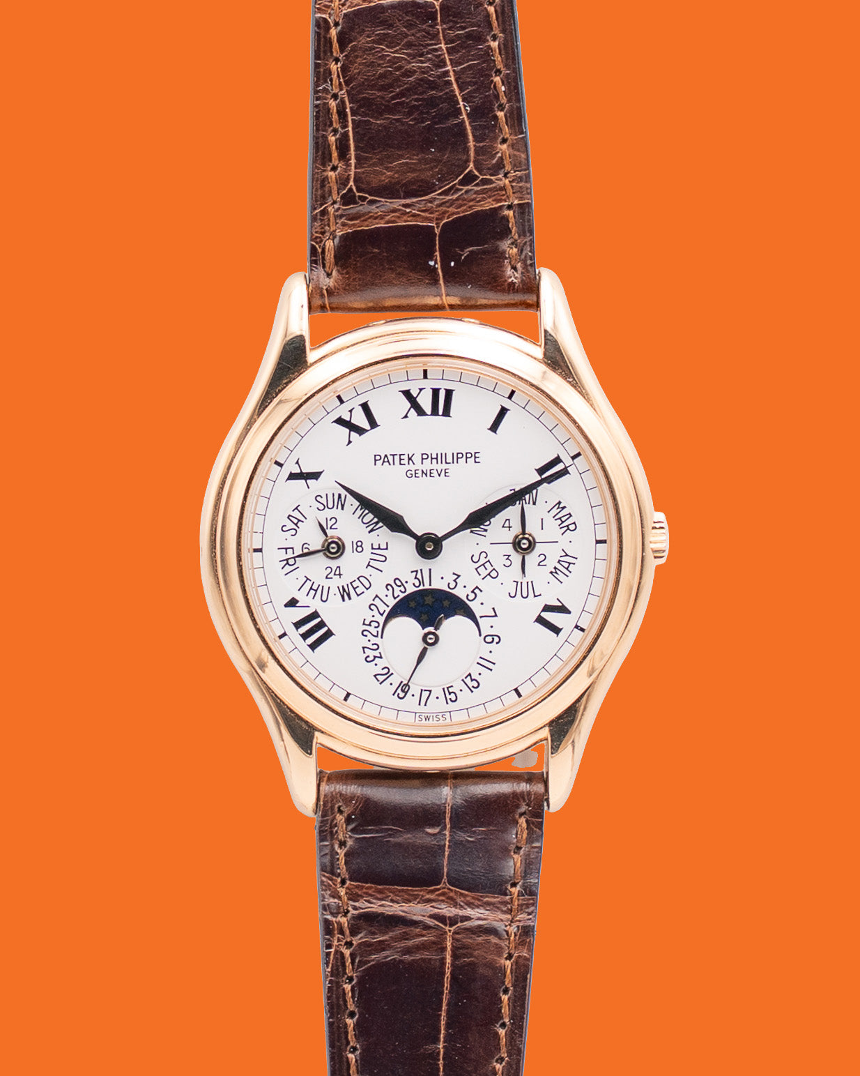 Patek Philippe Perpetual Calendar 36mm 3940R Rose Gold Roman Dial