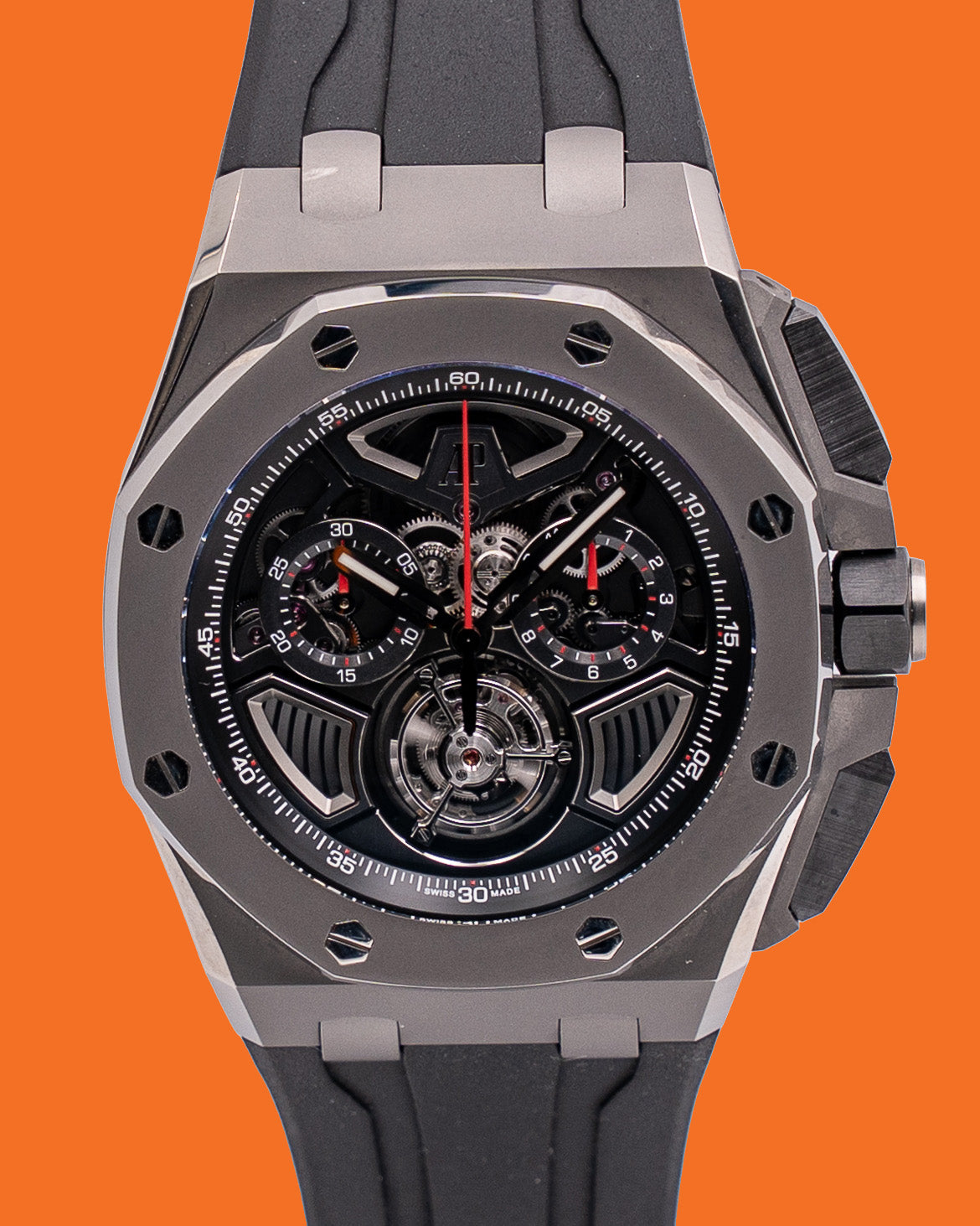 Limited Edition of 100 Audemars Piguet Royal Oak Offshore 43mm 26622TI.GG.D002CA.01 Flying Tourbillon Chronograph
