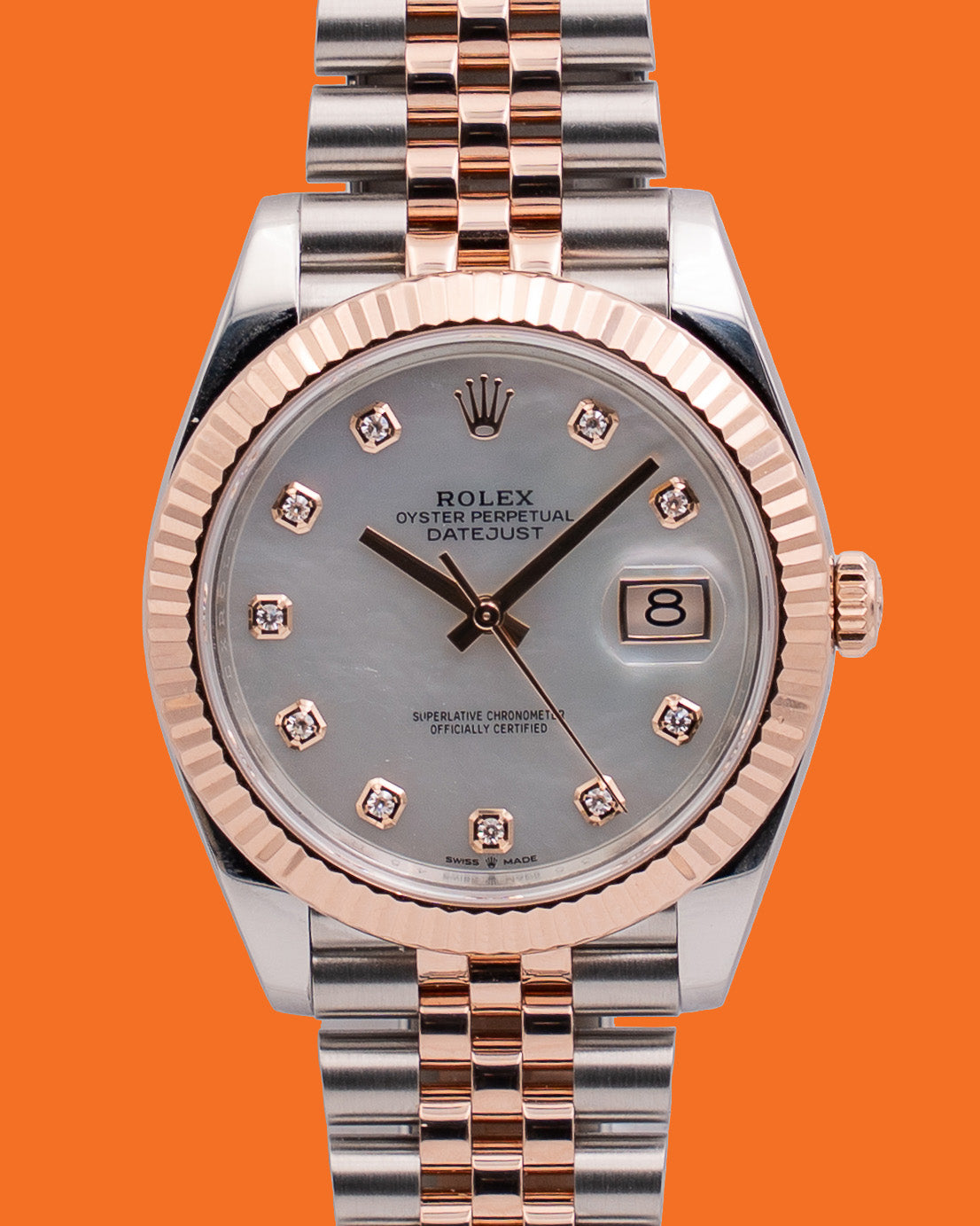 CPO Rolex Datejust 41mm  Fluted  MOP On Jubilee 2022