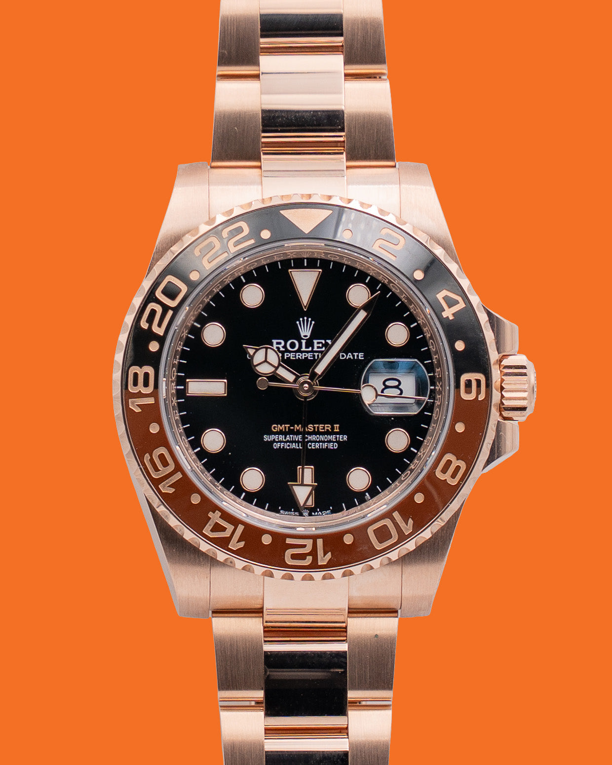 Rolex GMT-Master II 40mm 126715CHNR Rose Gold 2023