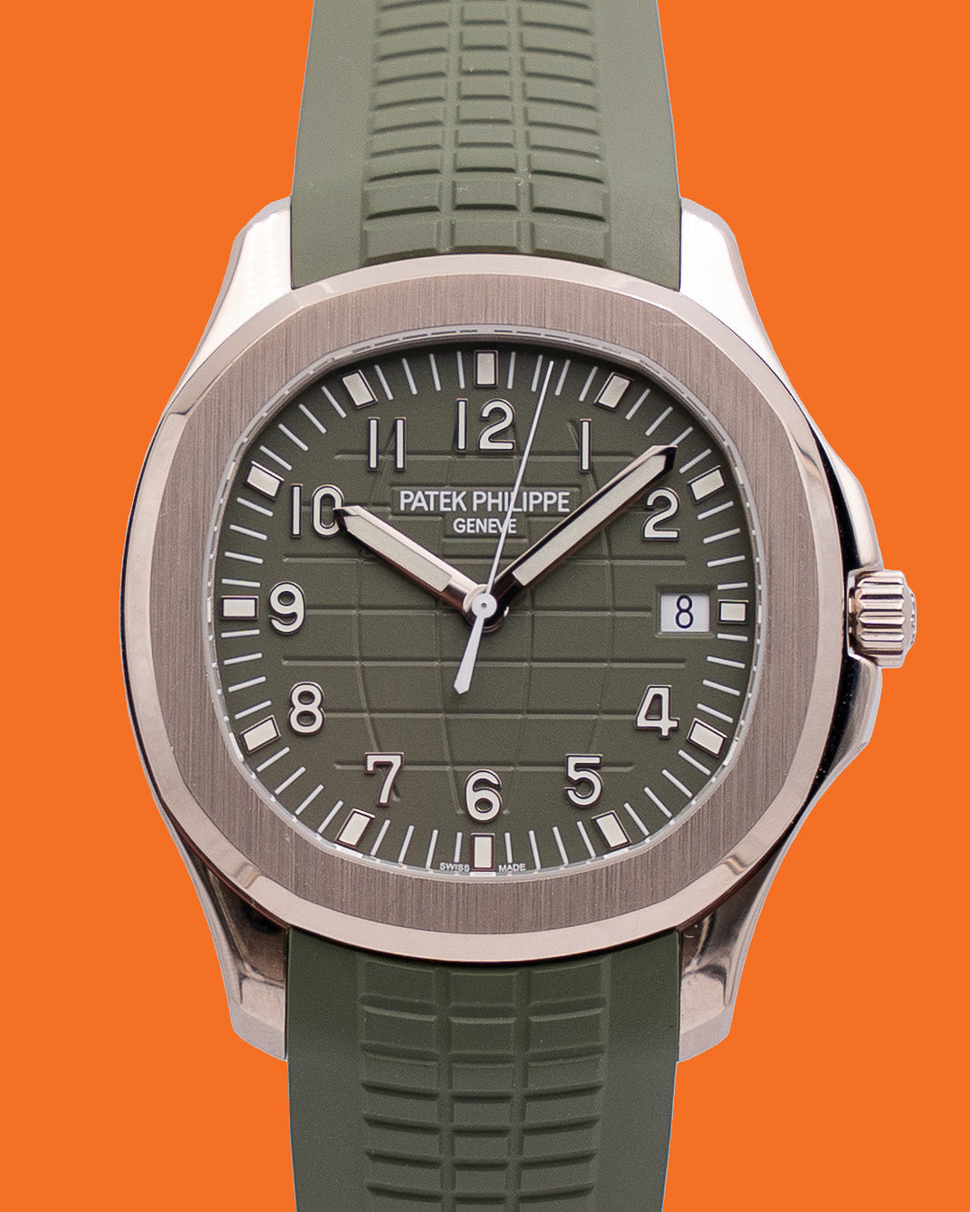 Patek Philippe Aquanaut 42mm 5168G-010 White Gold Khaki Green Dial 2021