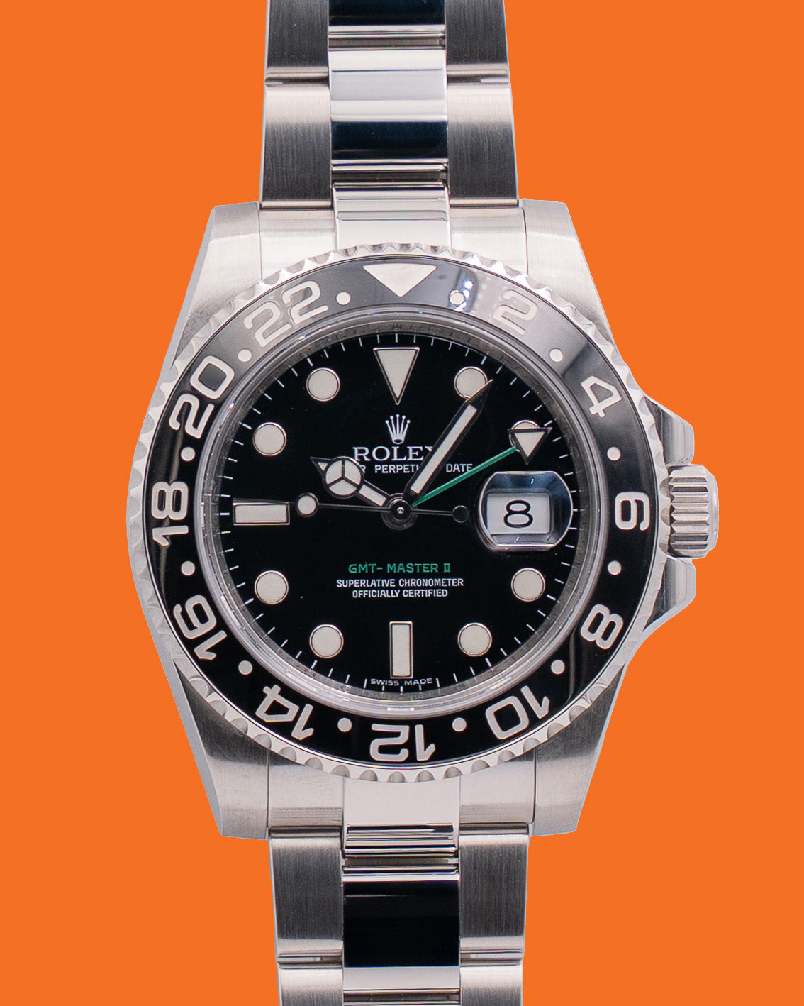 CPO Rolex  GMT-Master II 40mm 116710ln Green Arrow  2009