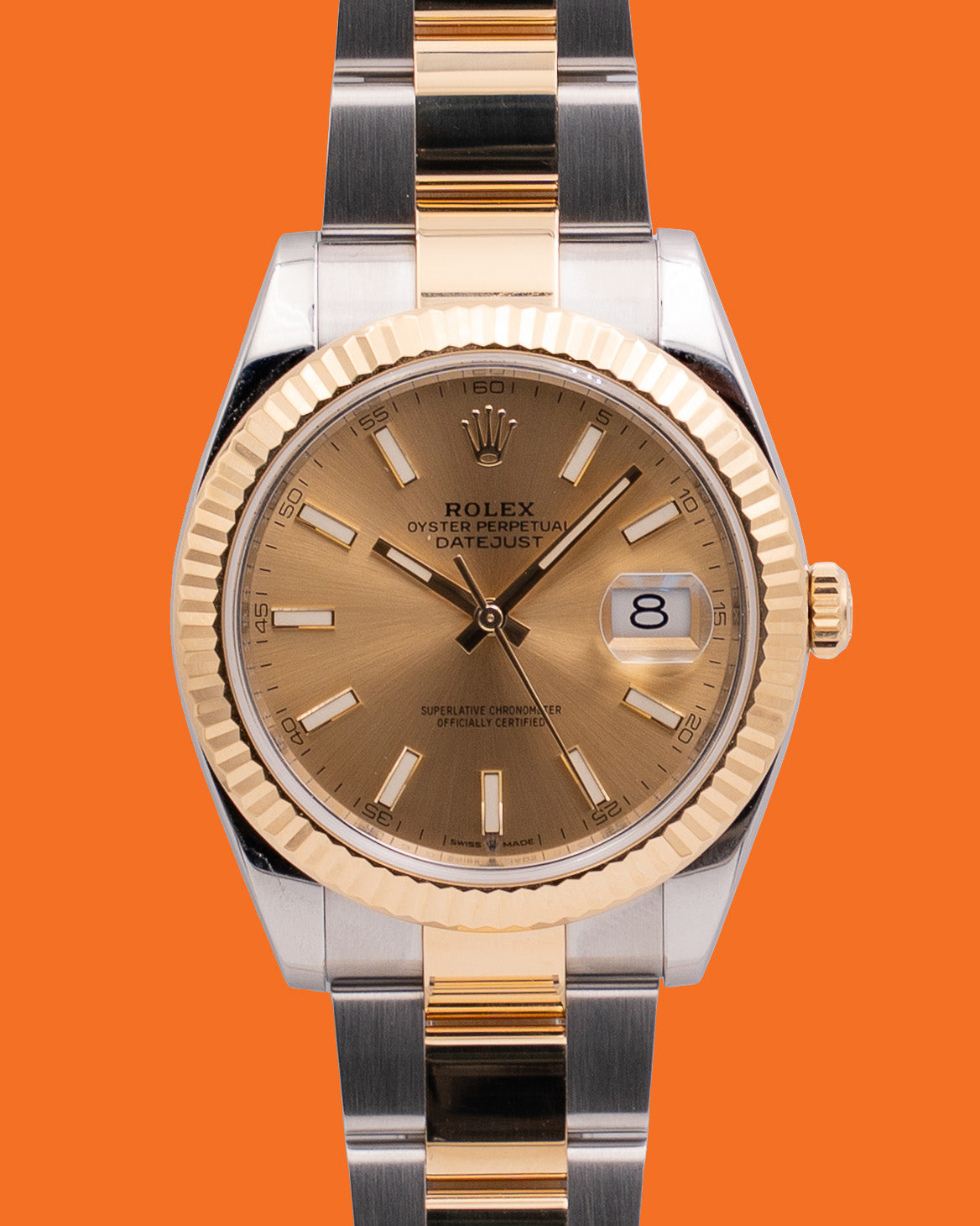 Rolex Datejust 41mm 126333 Fluted Champagne Dial 2019