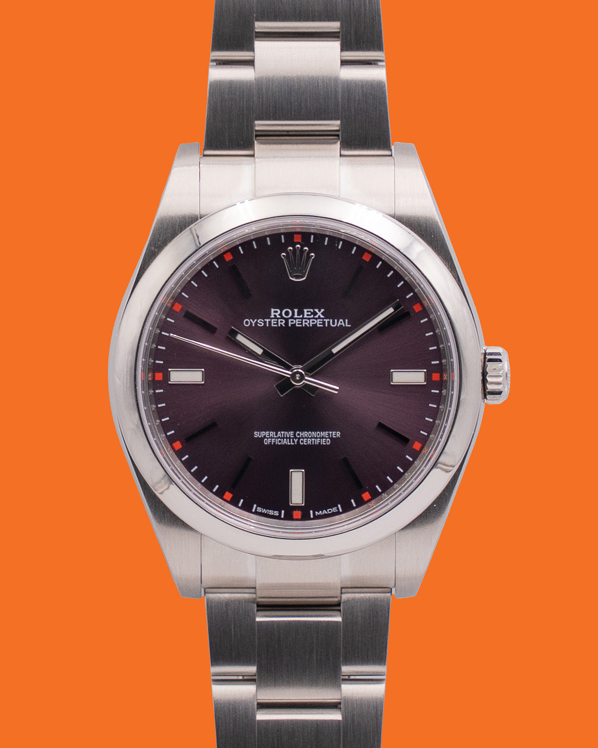 Rolex Oyster Perpetual 39mm 114300  "Grape" Purple Dial