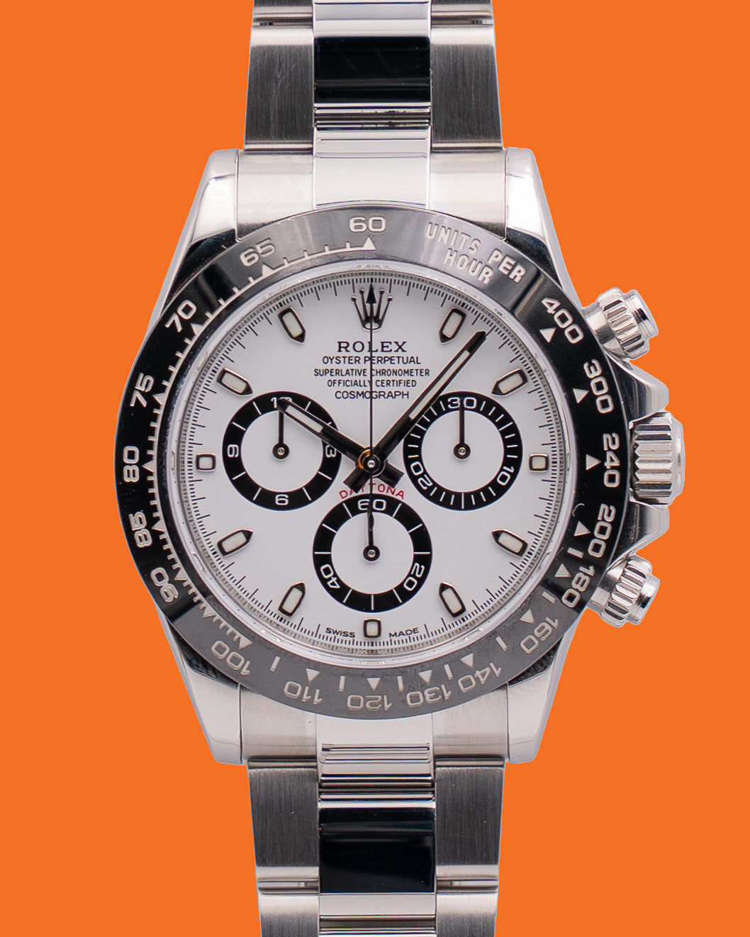 Rolex Daytona 40mm 116500LN White Dial Panda On Oyster 2016