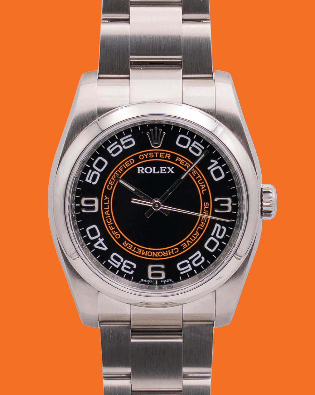 Rolex Oyster Perpetual 36mm 116000 Harley Davidson Black and Orange 2011