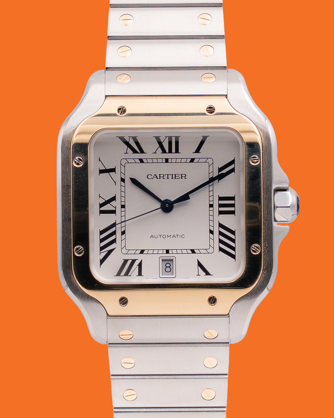 Santos de Cartier Large 39.8mm W2SA0009 Two Tone Yellow Gold