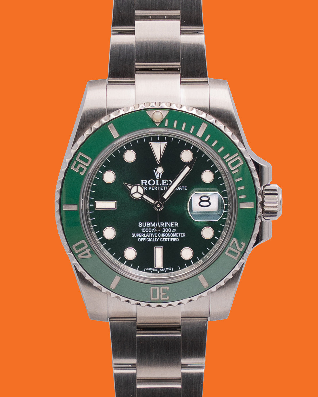 Rolex Submariner 40mm 116610lv Hulk 2017