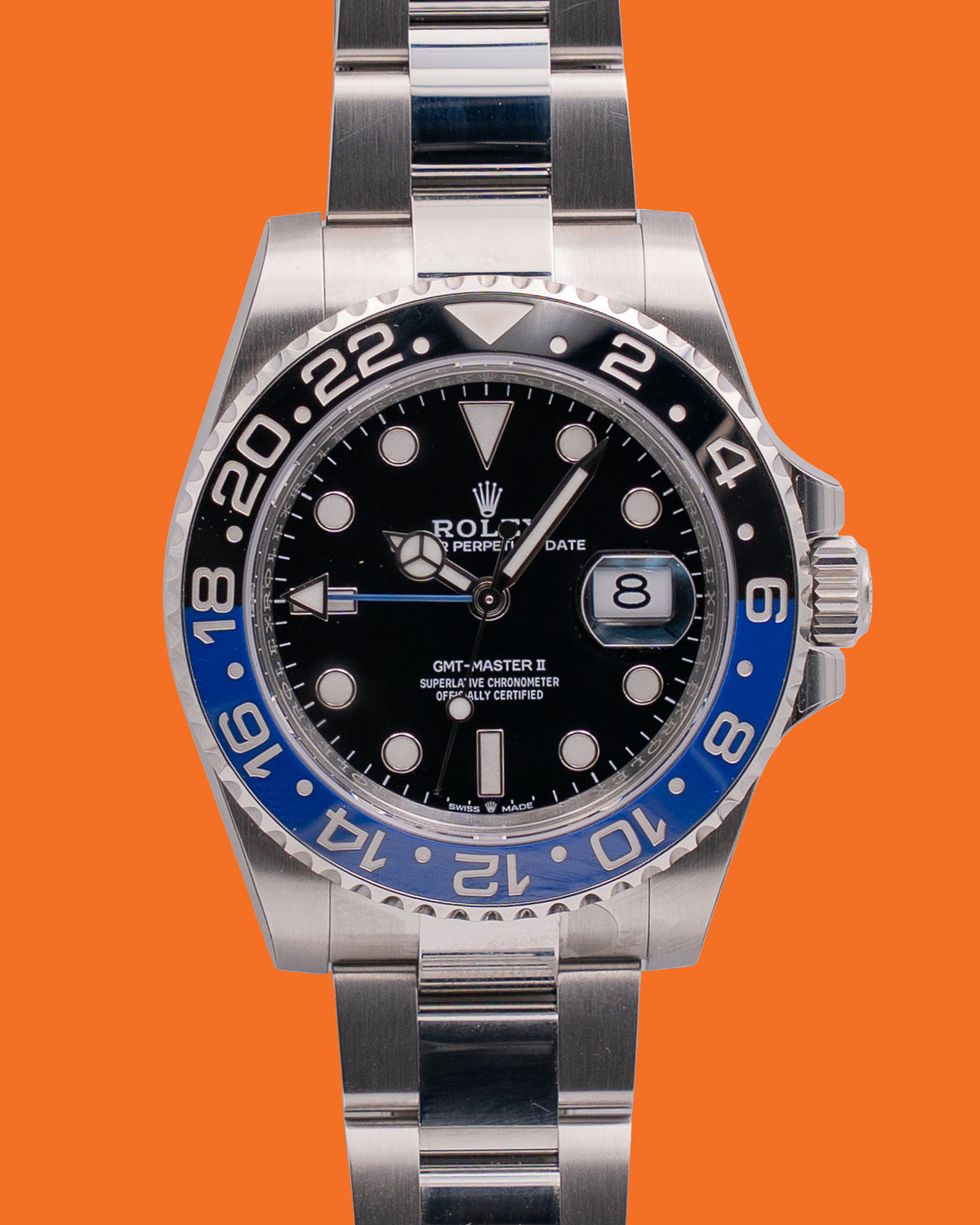 Fully Stickered UNWORN Rolex GMT-Master II 40mm 126710BLNR "Batman" 2026