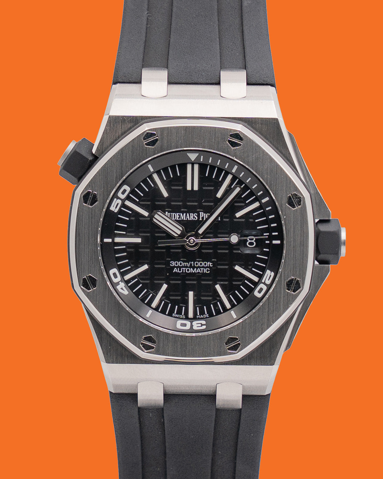 Audemars Piguet Royal Oak Offshore Diver 42mm 15710ST Black Dial Black Rubber Strap 2019