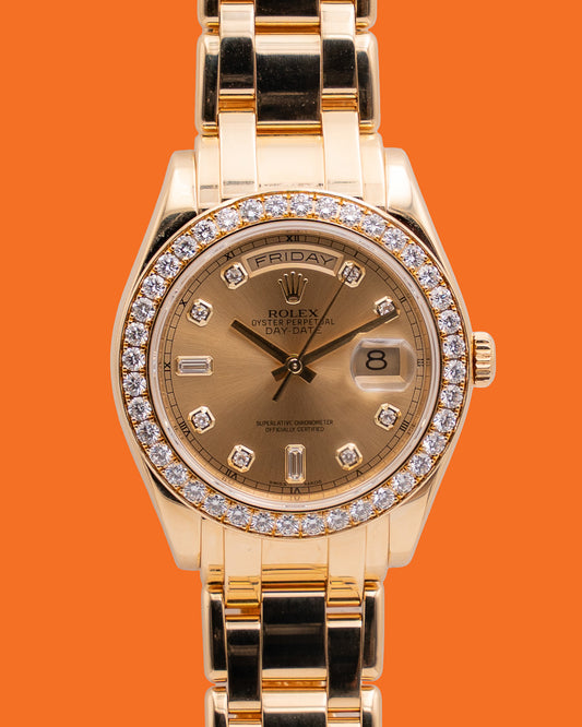 Rolex Day-Date Masterpiece 39mm 18948 Yellow Gold Diamond Bezel and Dial 2013