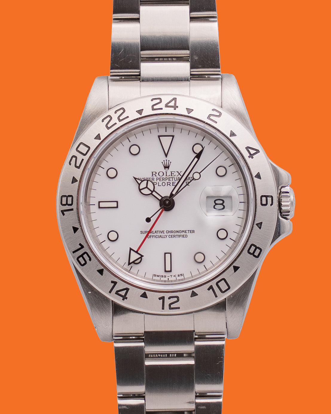 Rolex Oyster Perpetual Explorer II 40mm 16570 White Dial