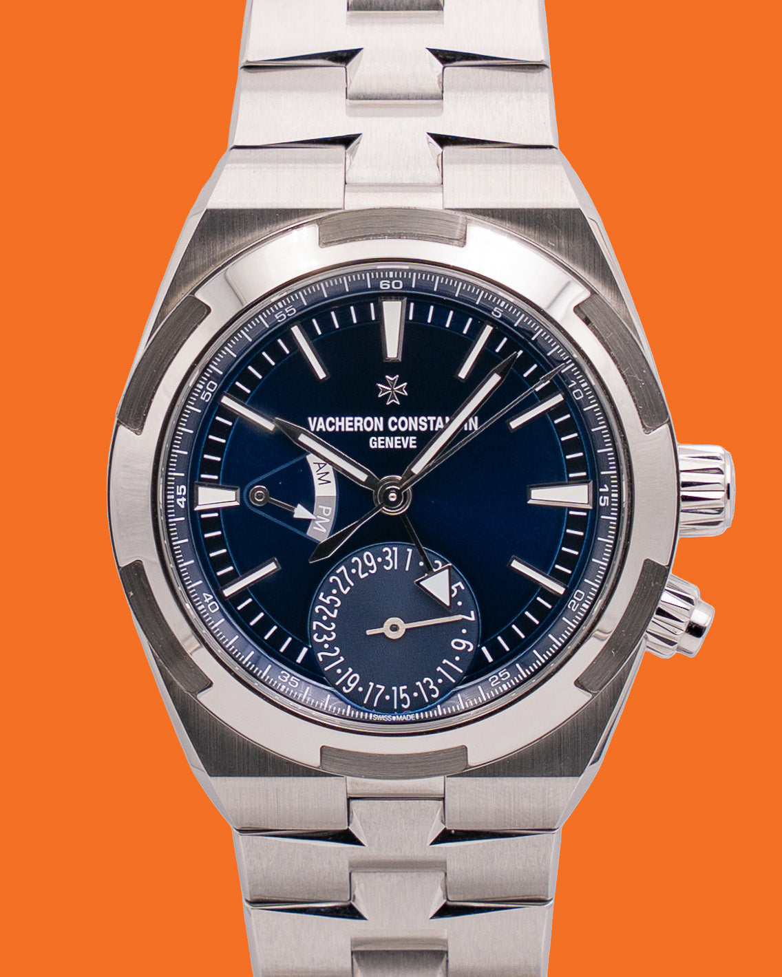 STICKERS ON CLASP Vacheron Constantin Overseas Dual Time 41mm 7900V/110A-B334 Blue Dial 2021