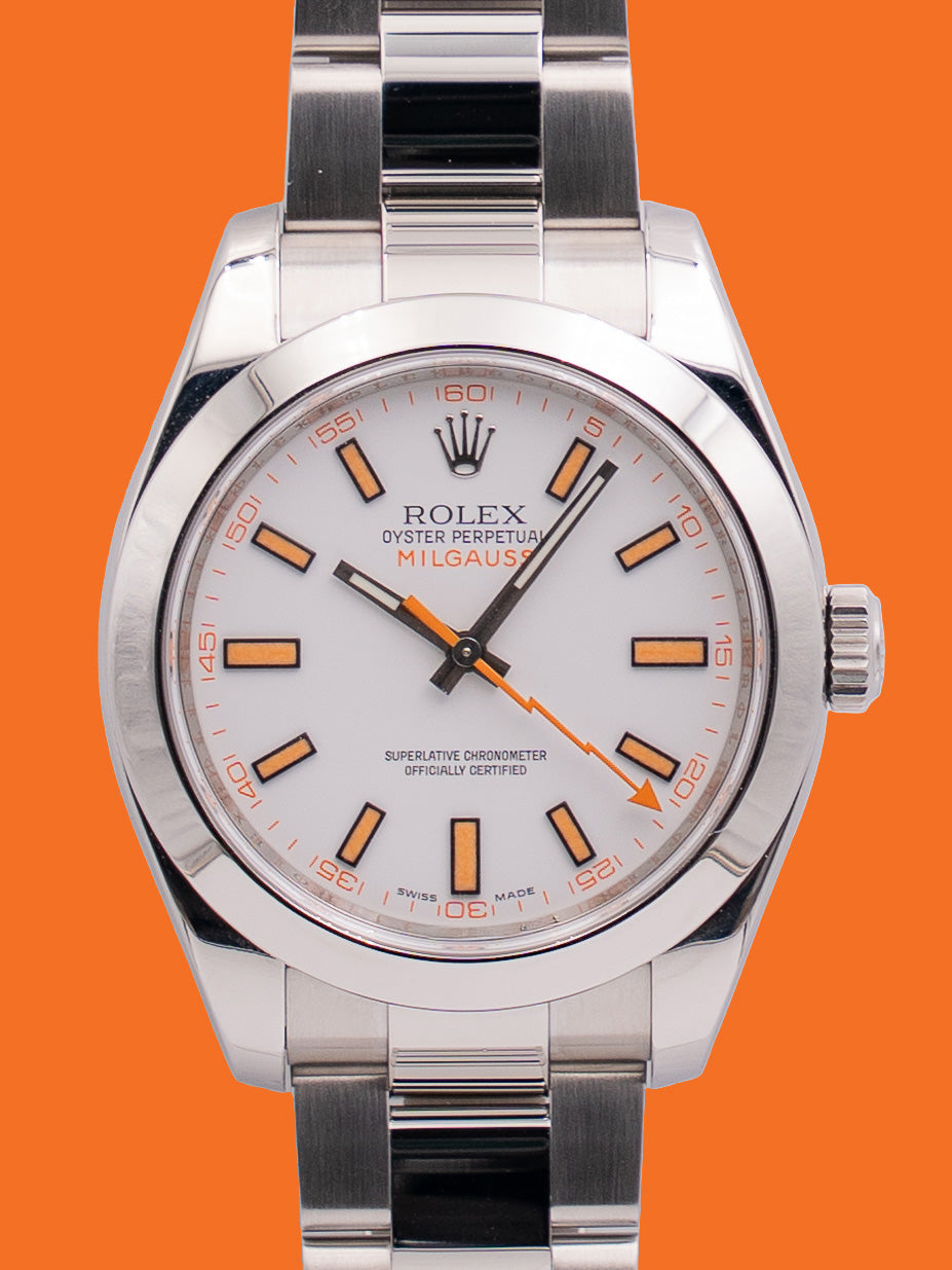 Rolex Milgauss 40mm 116400 White Dial 2020
