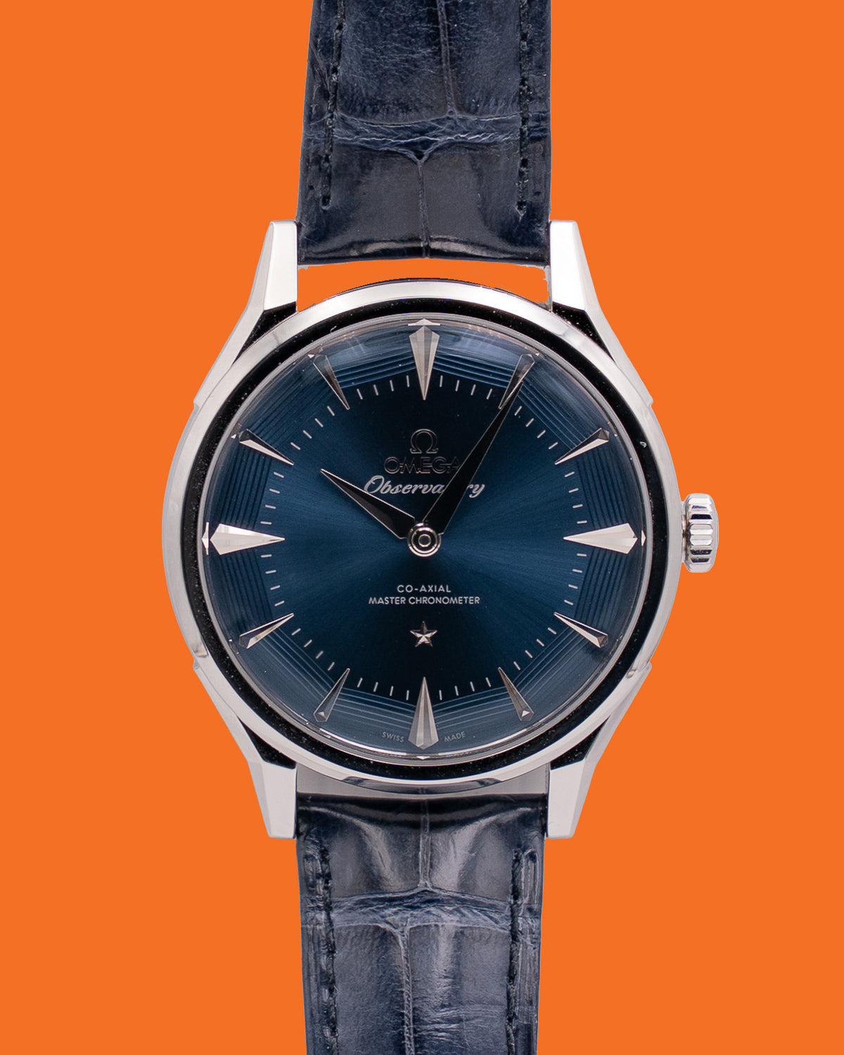 Omega Constellation 39mm 140.13.39.21.03.001 Observatory lue Leather Strap 2026