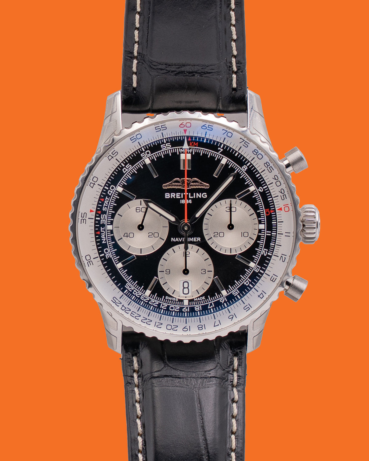UNWORN STICKERED Breitling Navitimer B01 Chronograph 41mm AB0139 Bland Dial Chronograph