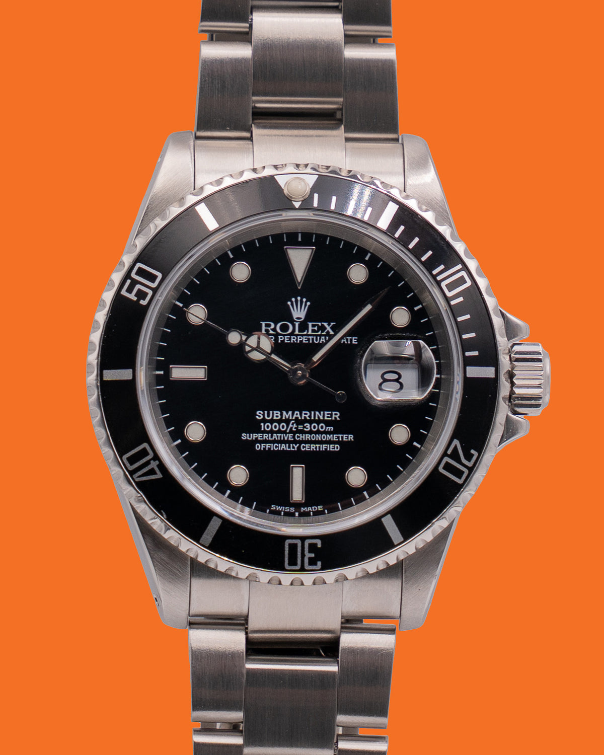 Rolex Submariner 40mm 16610 Black dial P serial 2000