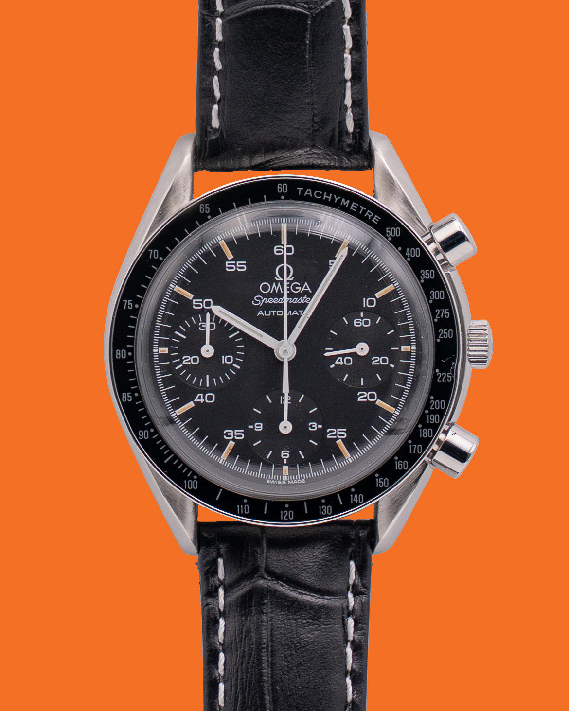 Omega Speedmaster 39mm 3510.50 Black Dial on Leather Strap