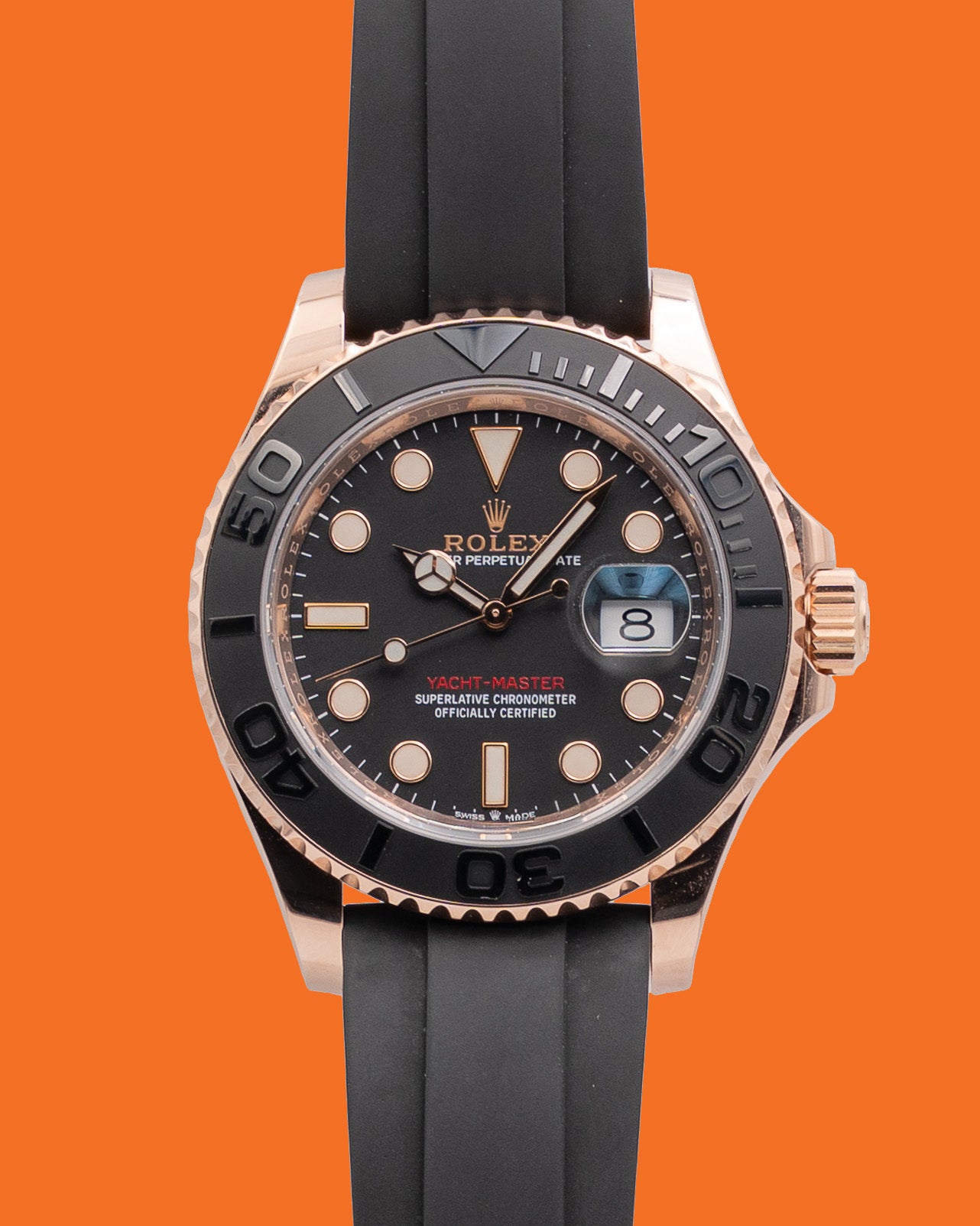 Rolex Yacht-Master 40mm 126655 Rose Gold Oyster Flex 2021