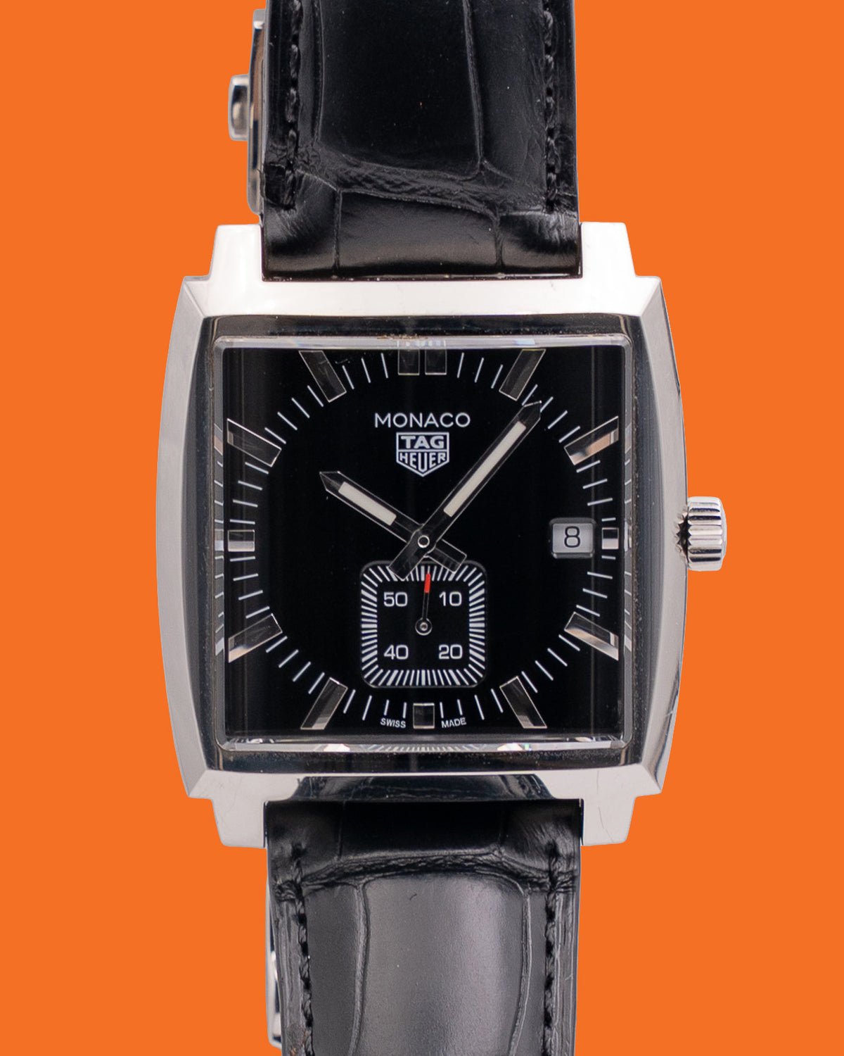 Tag Heuer Monaco 37mm WAW131 Black Dial Quartz