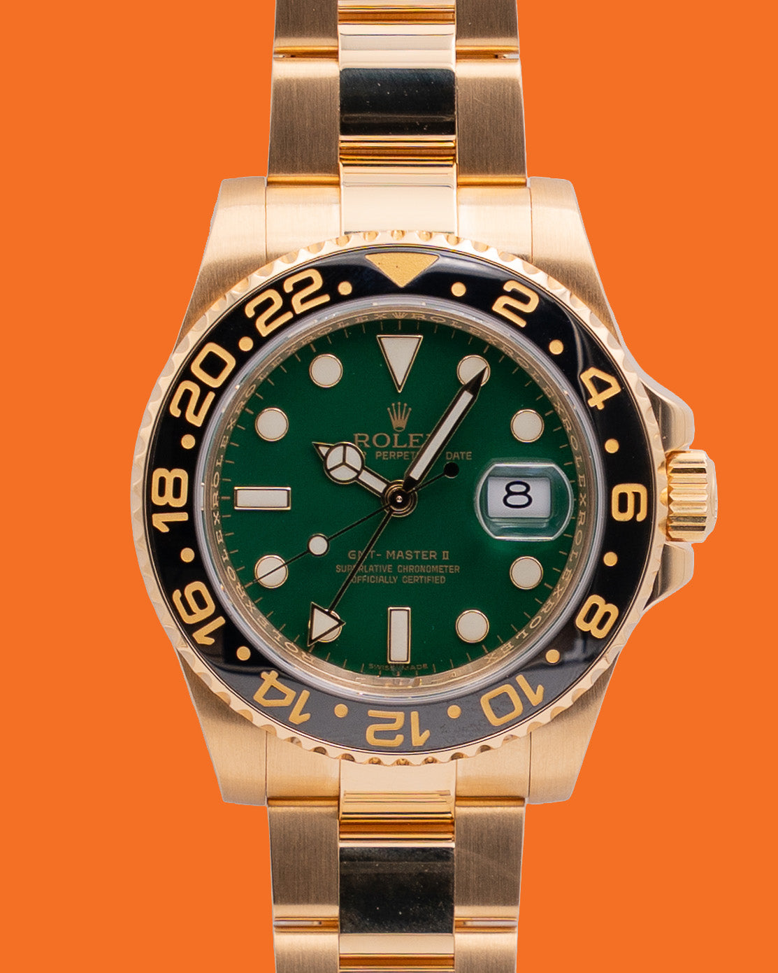 Rolex GMT Master II 40mm 116718 Green Dial Anniversary 2009