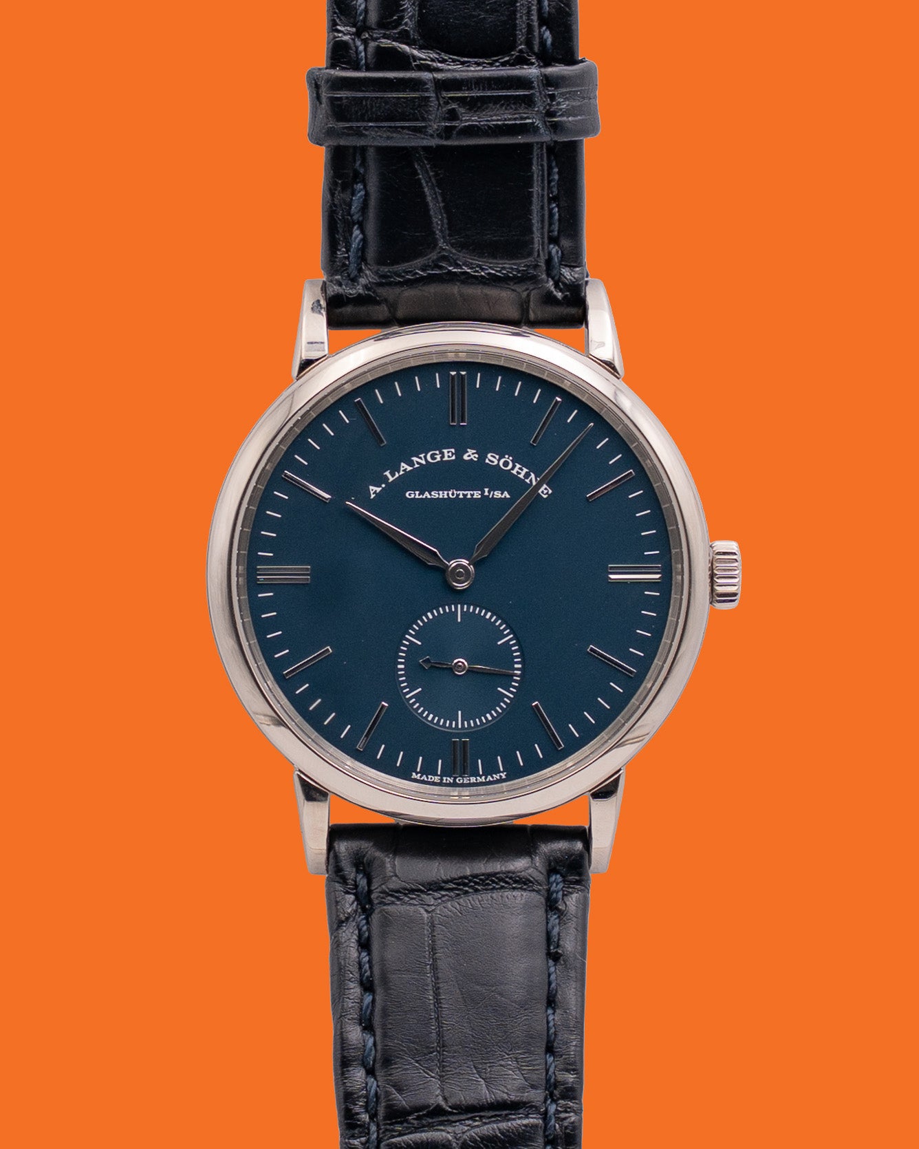 A. Lange & Söhne Saxonia 35mm 219.028 Blue Dial