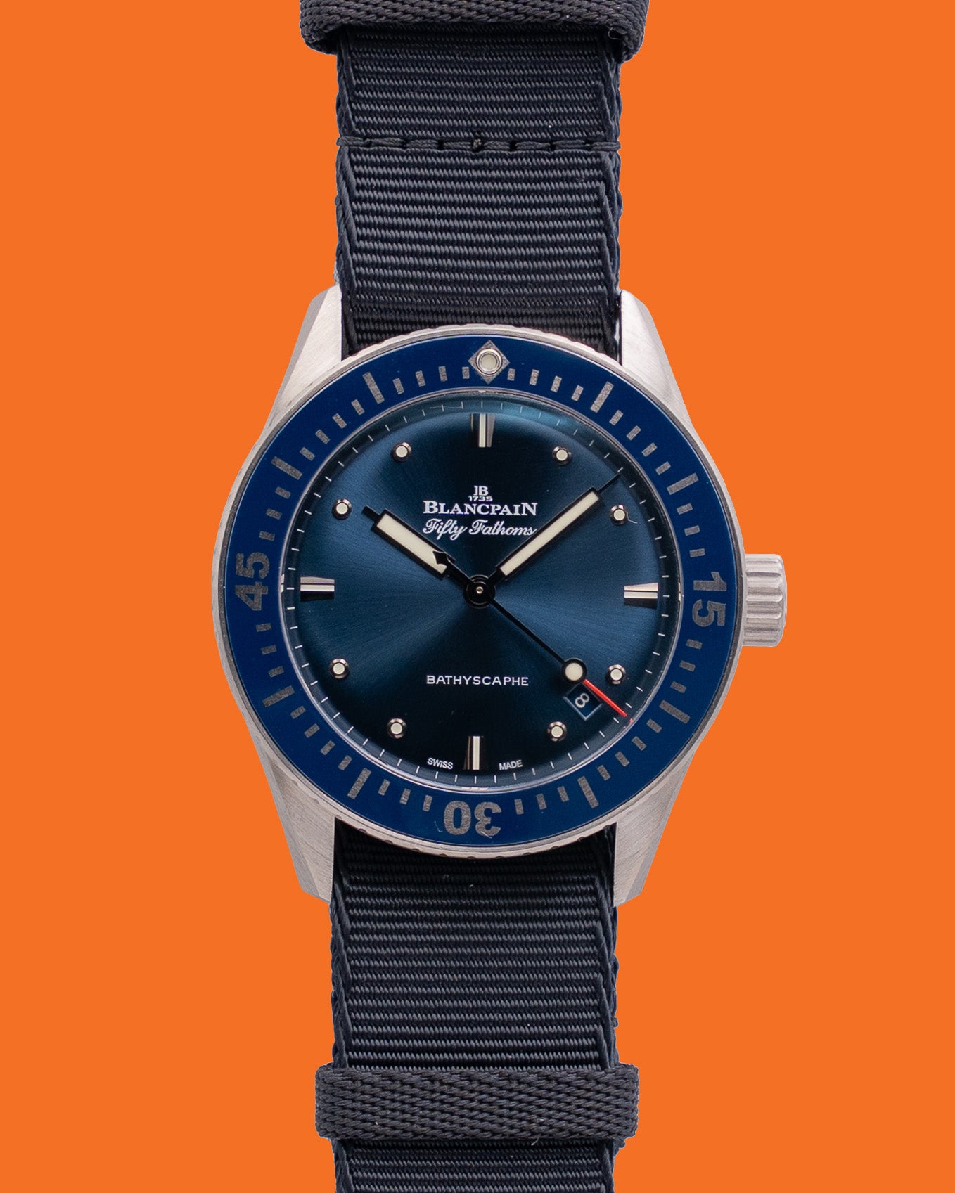 Blancpain Fifty Fathoms Bathyscaphe 38mm 5100-1140-o52a Blue Dial 2025