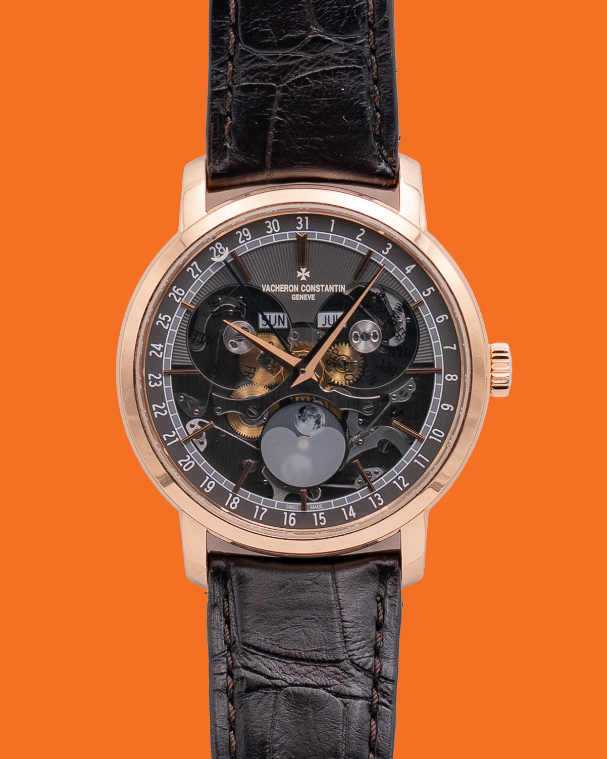 Vacheron Constantin Complete Calendar 41mm 4020T/000R-B654 Openface Rose Gold 2022
