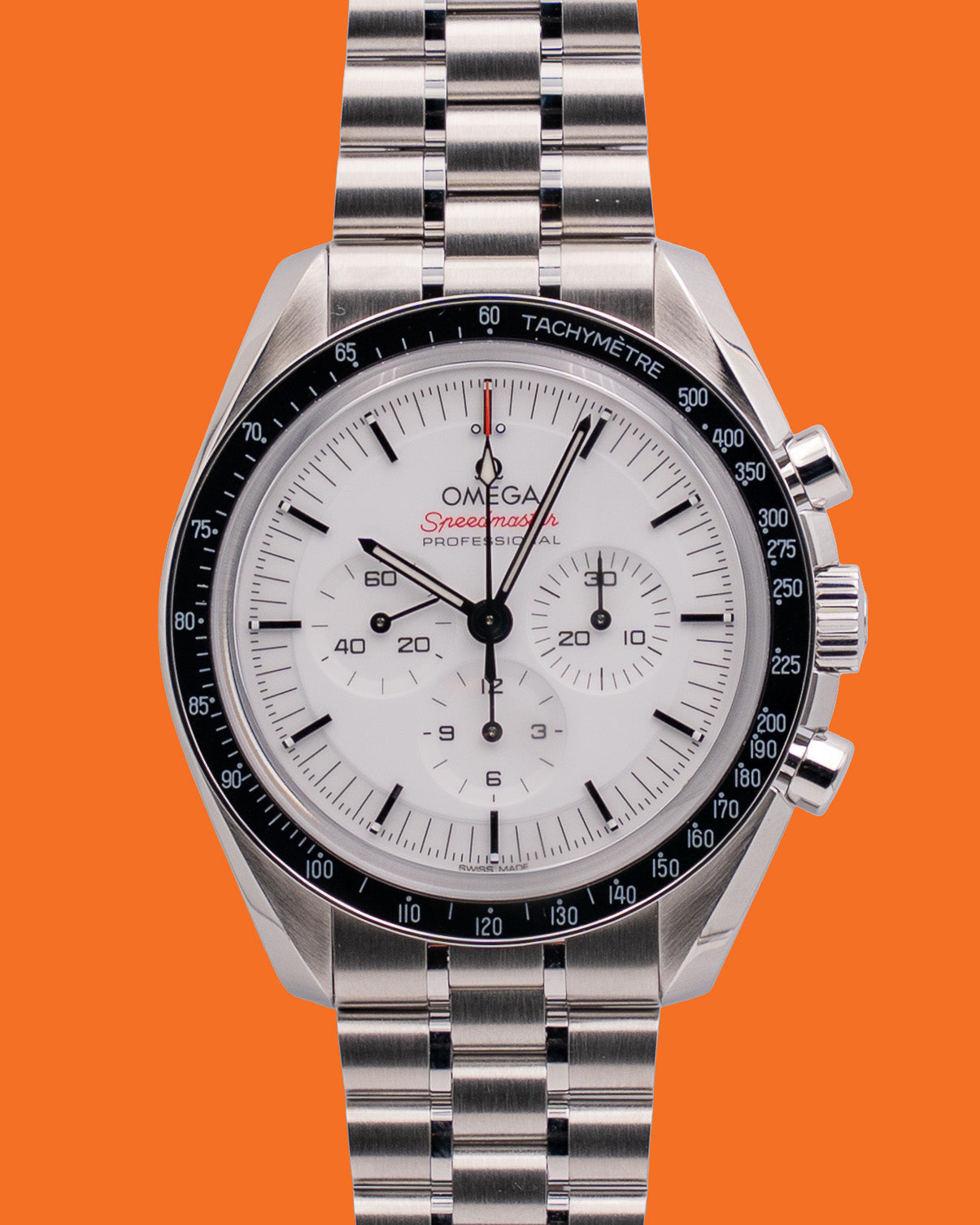 Omega Speedmaster 42mm 31030425004001 White Dial Chronograph
