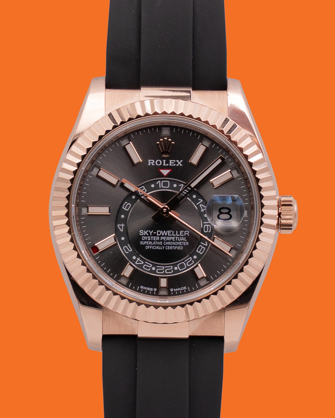 Rolex Sky-Dweller 42mm 336235 Rhodium Rose Gold Oysterflex 2024