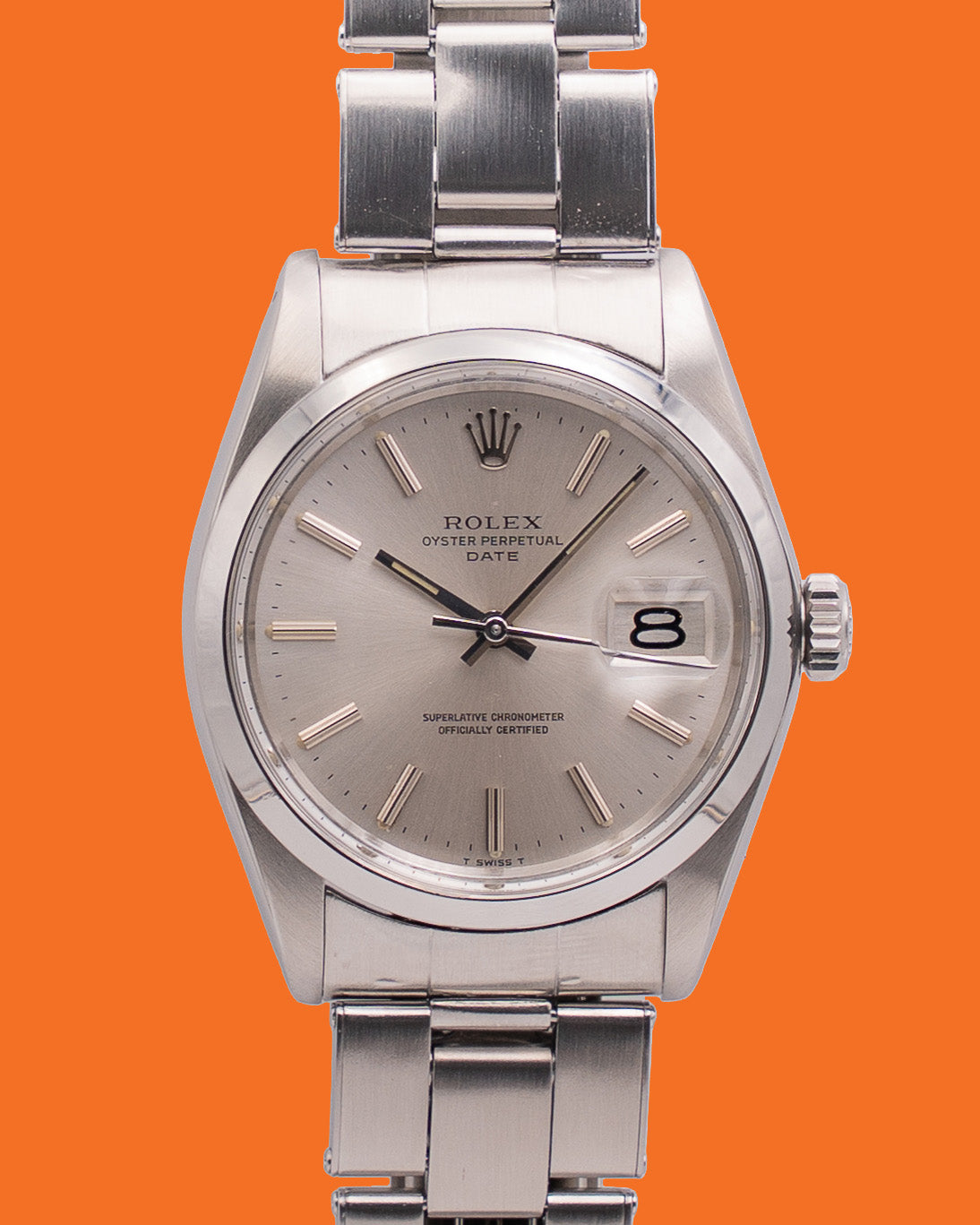 Rolex Oyster Perpetual Date 34mm 1500 Silver Dial