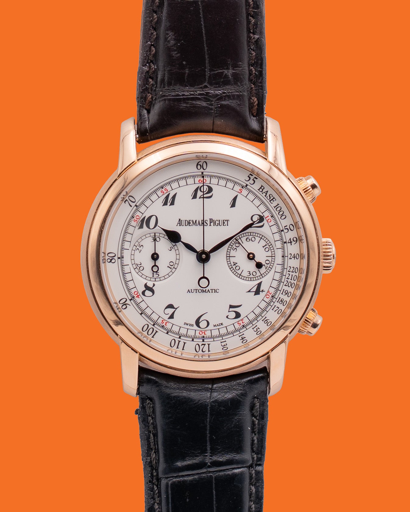 Audemars Piguet Jules Audemars 41mm 26100 Rose Gold White Dial Chronograph