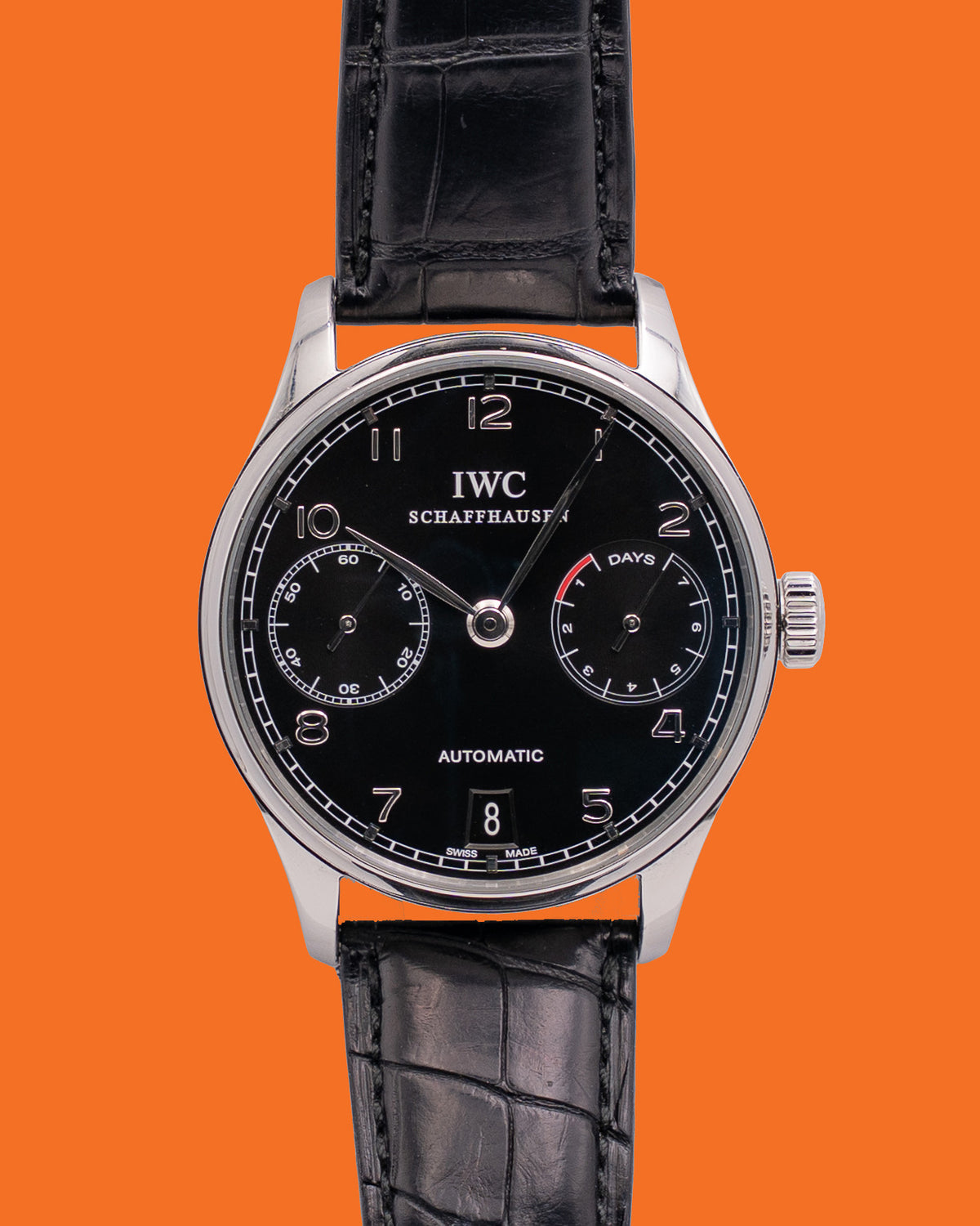 IWC Portuguese Automatic 42mm IW500109 Blue Dial date