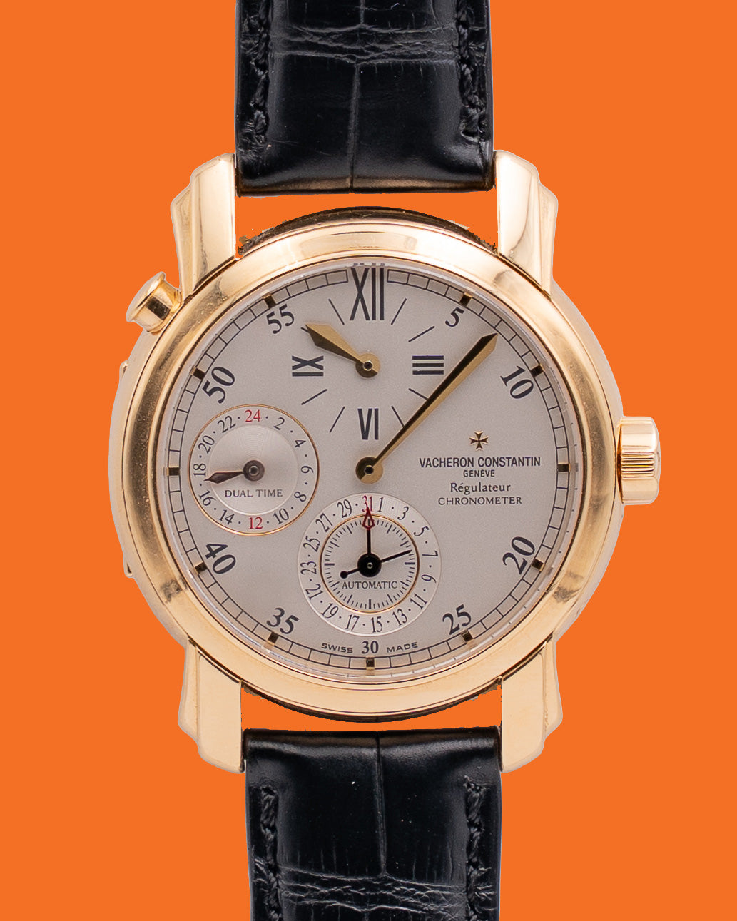 Vacheron Constantin Malte 39mm 42005/000J Yellow Gold Dual Time