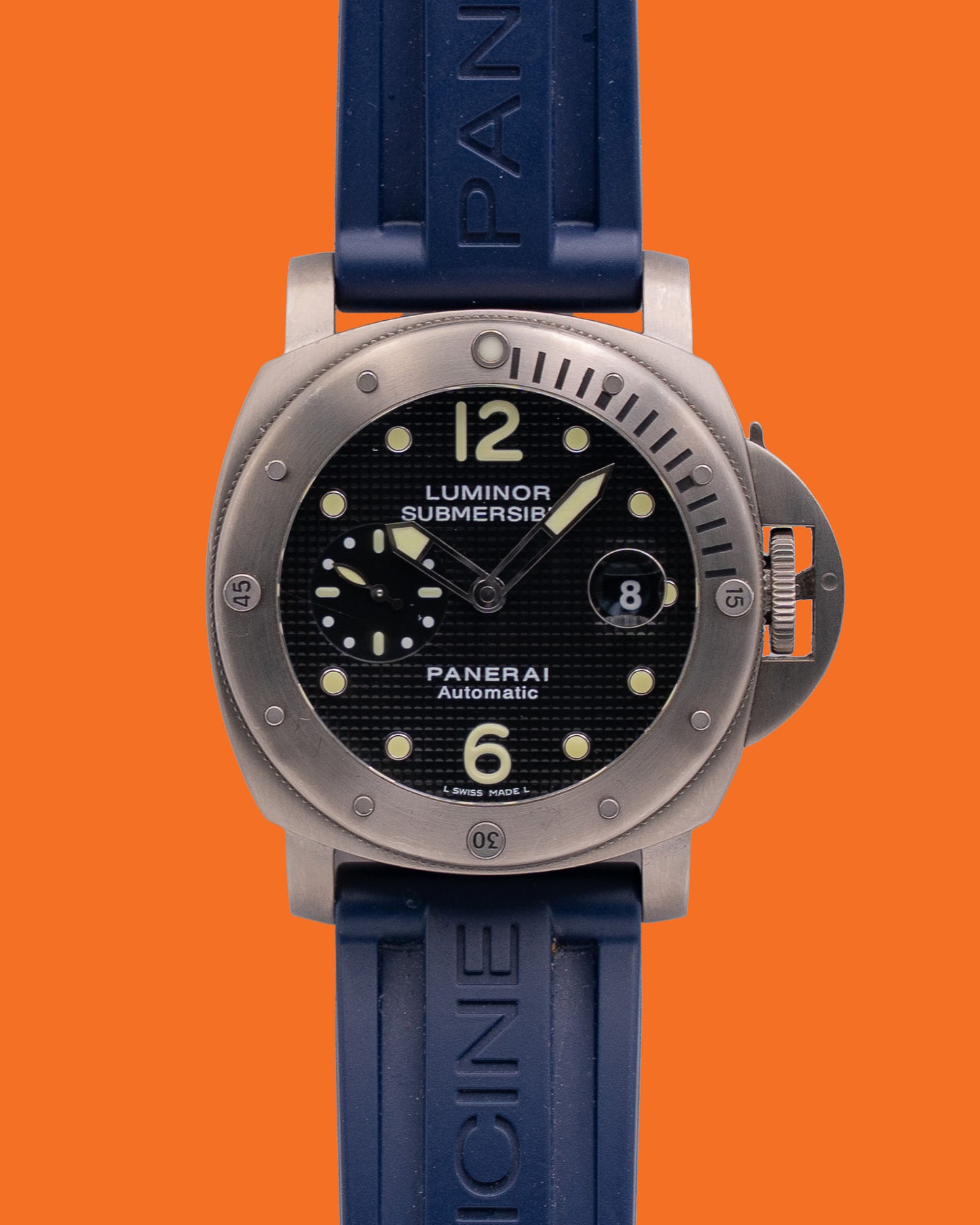 Panerai Luminor 44mm Pam00025 Rubber Strap