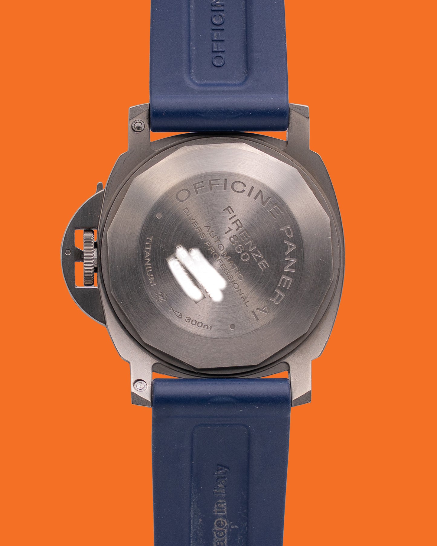 Panerai Luminor 44mm Pam00025 Rubber Strap