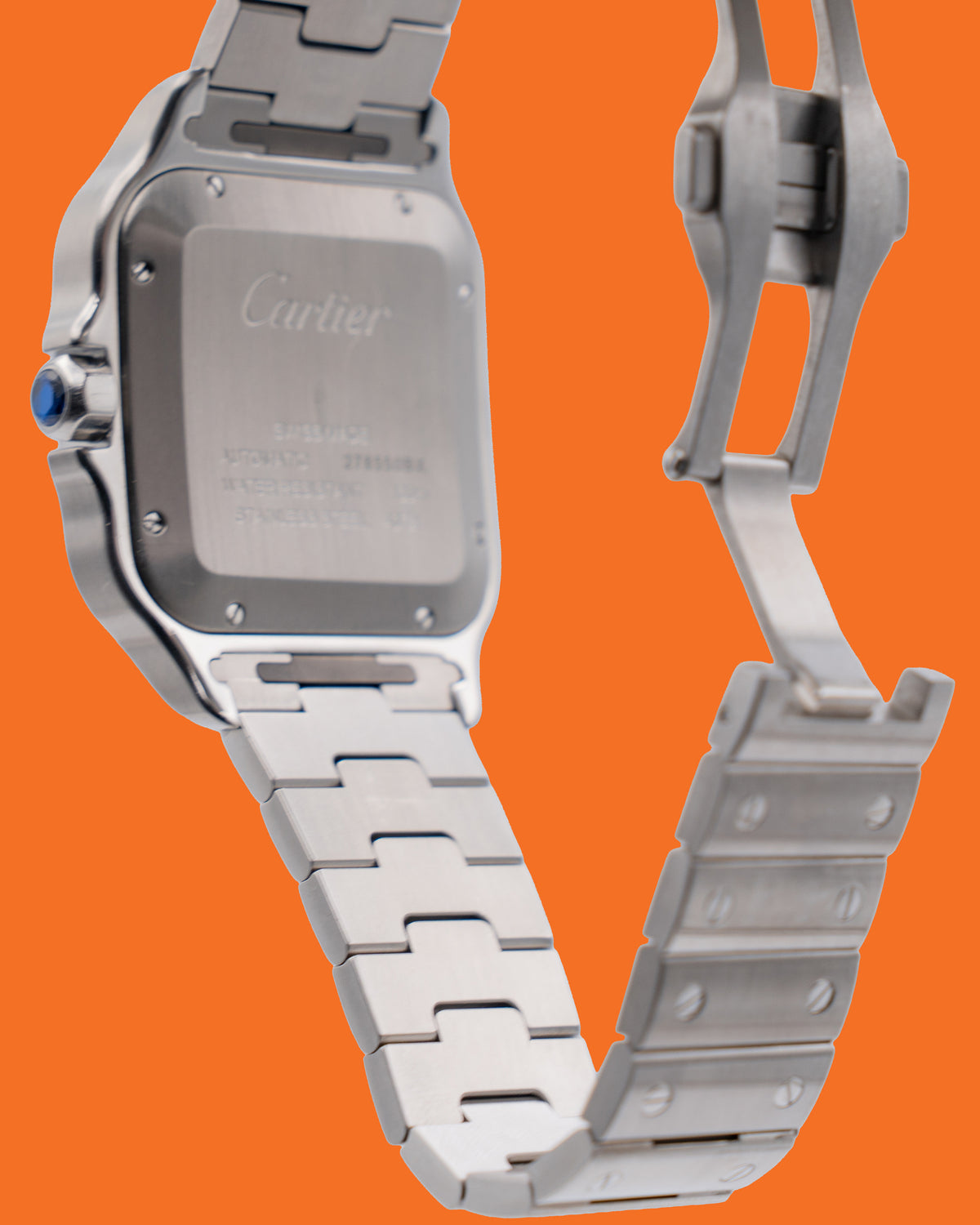 Cartier Santos 39mm WSSA0030 Blue Dial Open Date