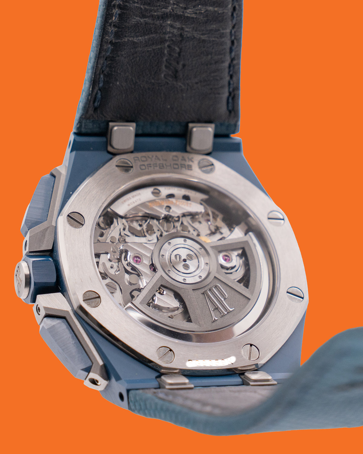 Audemars Piguet Royal Oak Offshore Chronograph 43mm 26420CD.OO.A029VE.01 Blue Ceramic Blue Textile strap