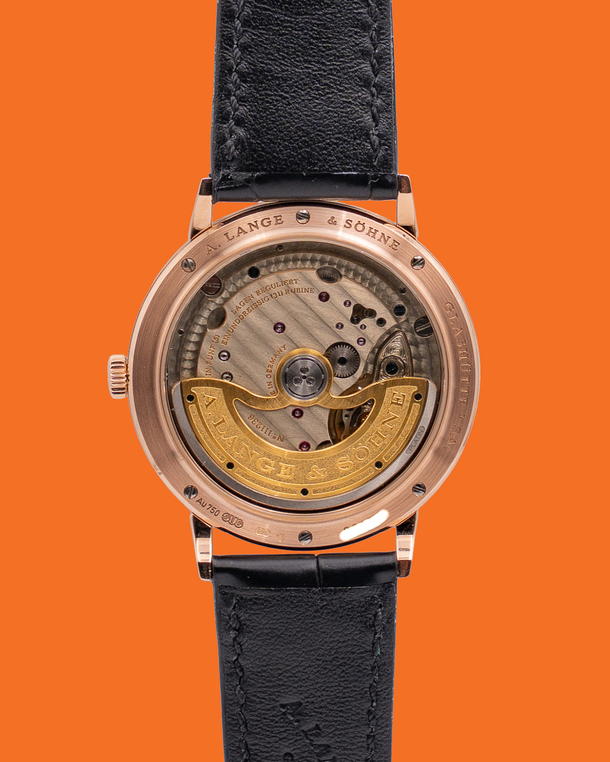 A. Lange & Söhne Saxonia 38,5mm automatic 380.033  Rose Gold White Dial 2015