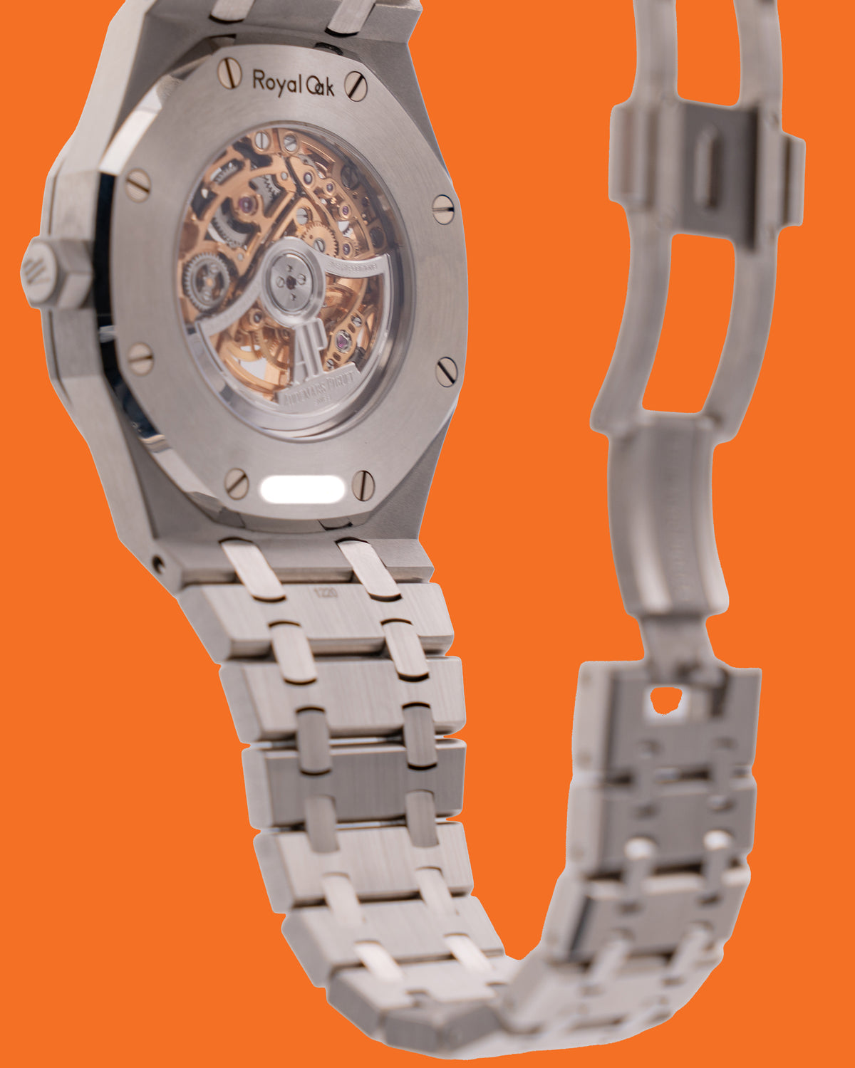 Audemars Piguet Royal Oak 41mm 15407ST Salmon Double Balance Wheel Open Worked