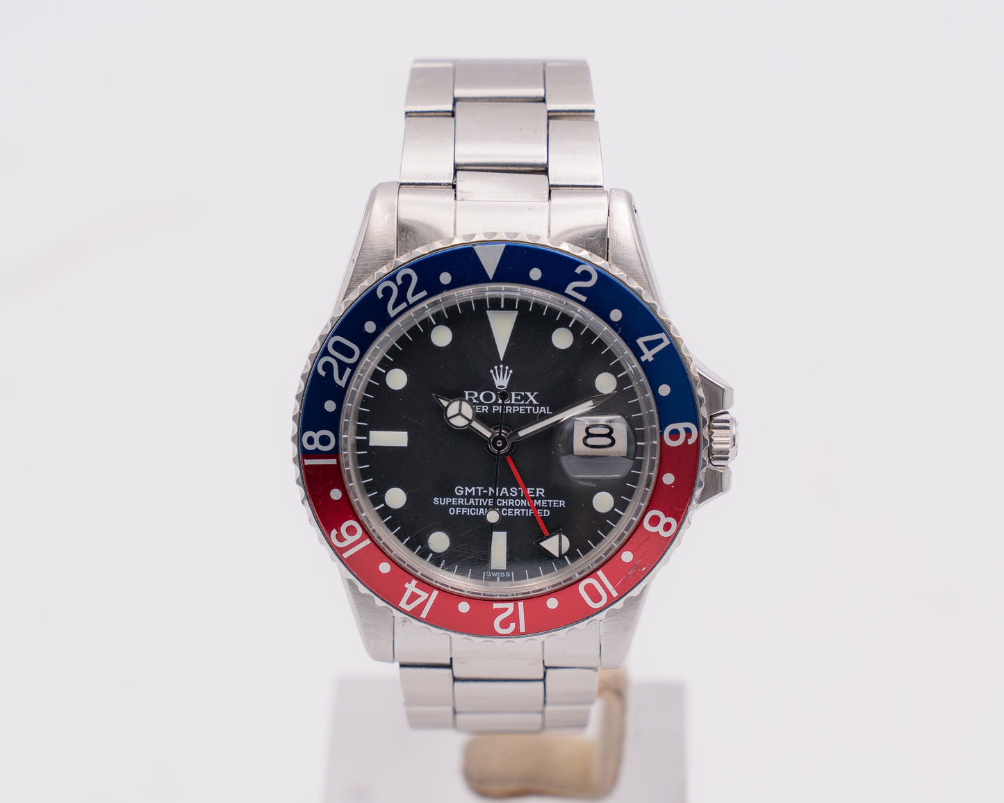 Rolex GMT Master 40mm 1675 Pepsi with Folding Links 2M-Serial