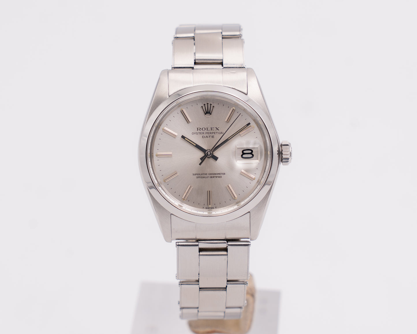 Rolex Oyster Perpetual Date 34mm 1500 Silver Dial