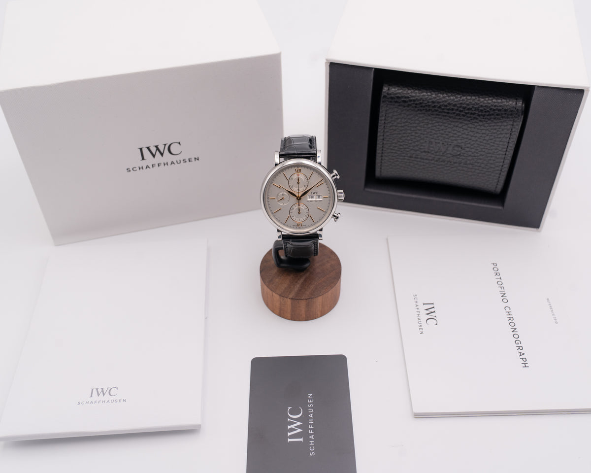 IWC Portofino 42mm IW391031 Silver Chronograph 2025