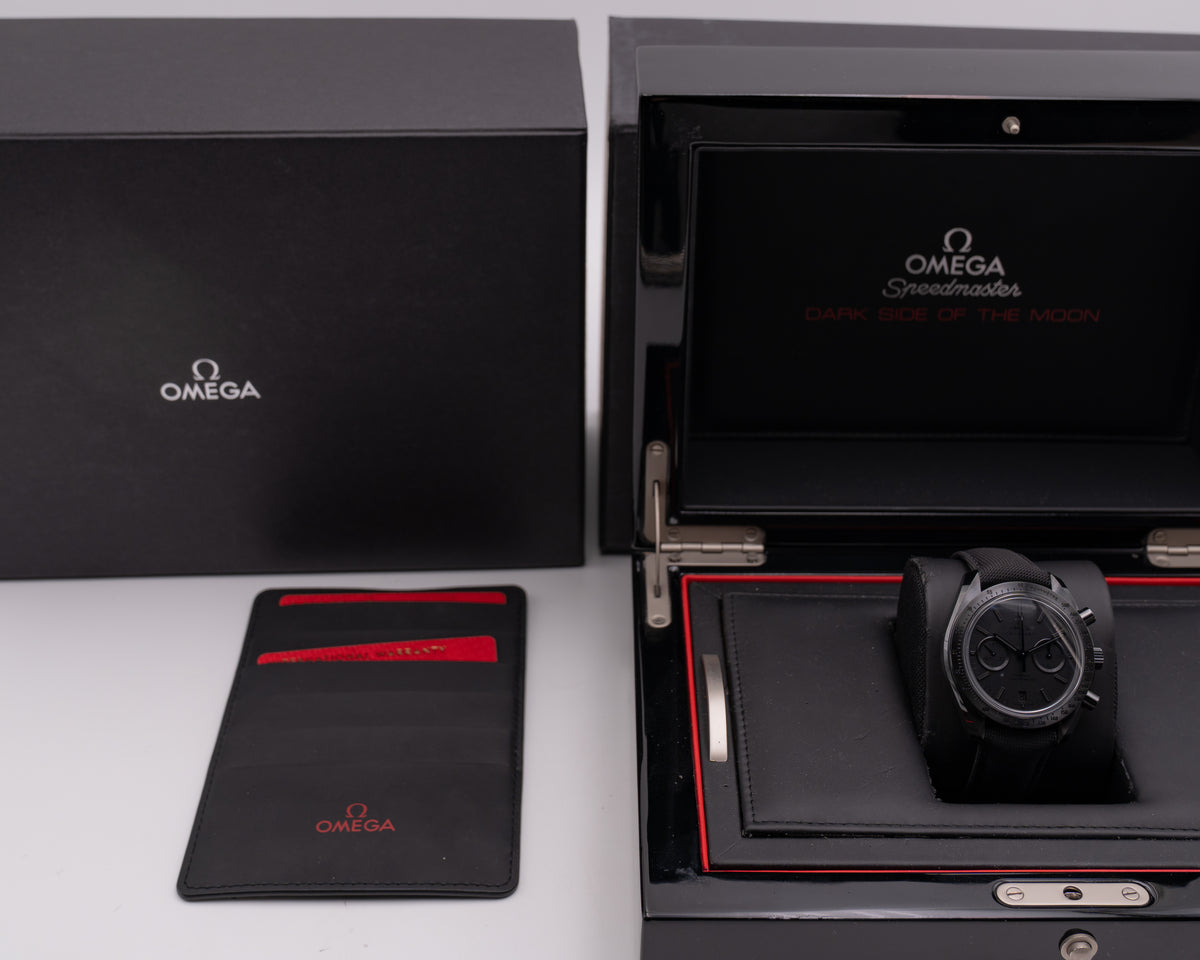Omega Speedmaster Moonwatch 44mm 310.92.44.51.01.003 Professional Dark Side of the Moon Black Chronograph Black Ceramic [$16,100 RETAIL]
