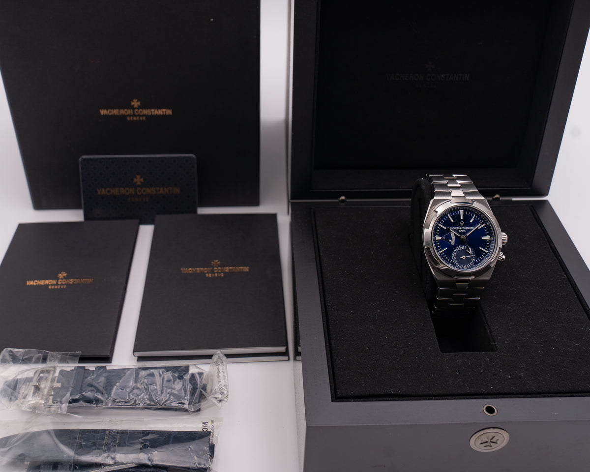 STICKERS ON CLASP Vacheron Constantin Overseas Dual Time 41mm 7900V/110A-B334 Blue Dial 2021