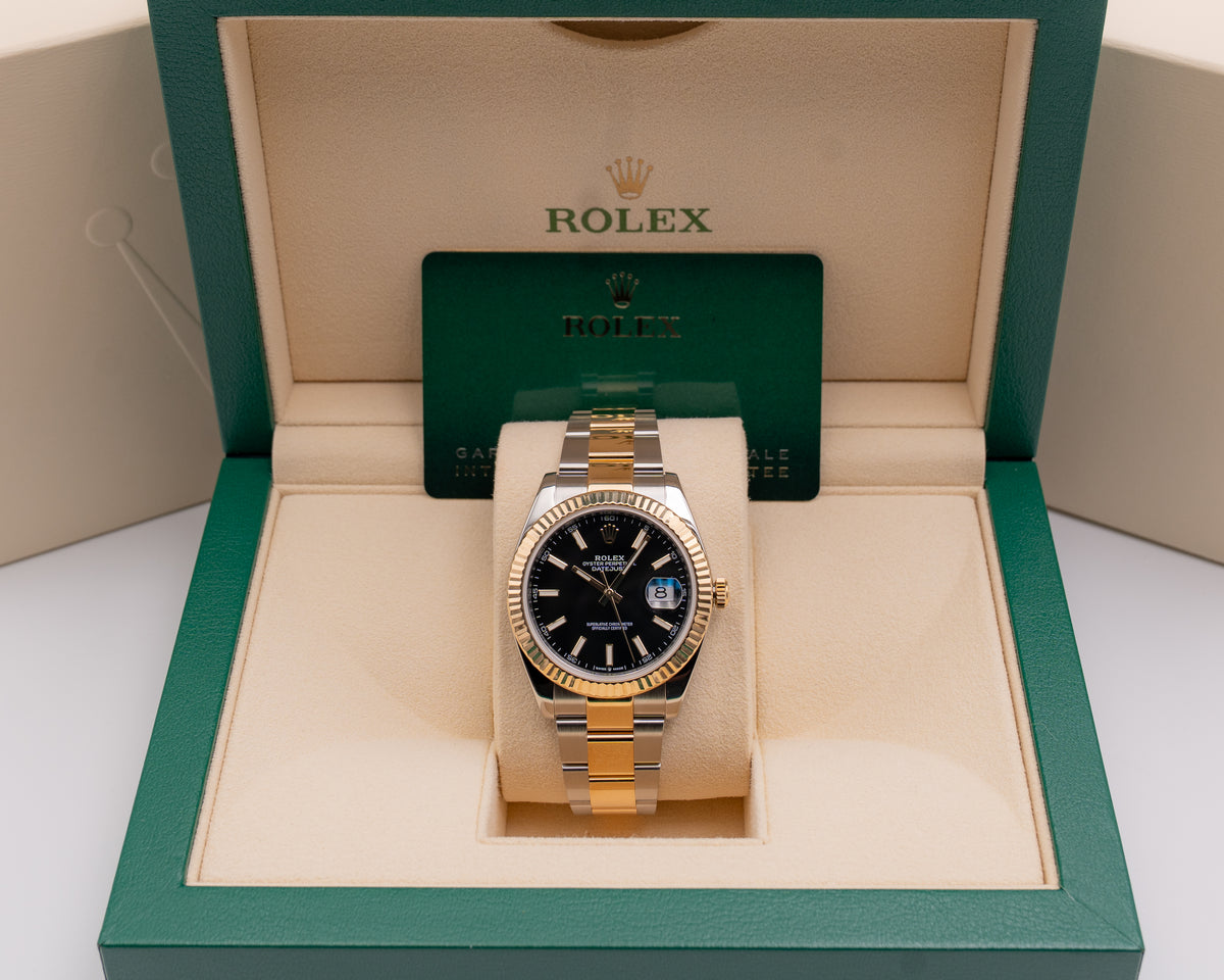 Rolex Datejust 41mm 126333  Fluted Black Dial On Oyster 2022
