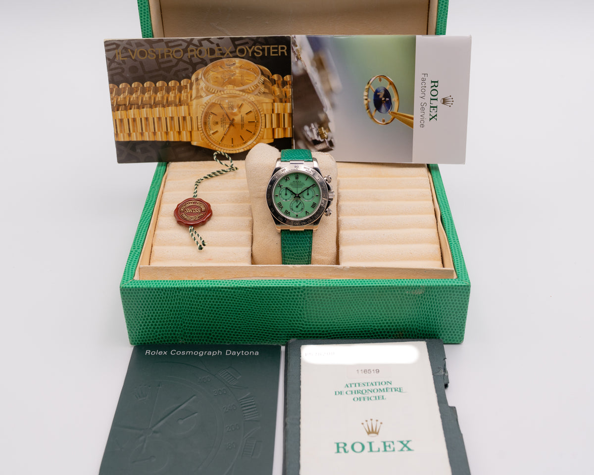 Rolex Beach Daytona 40mm 116519 Green Dial 2000