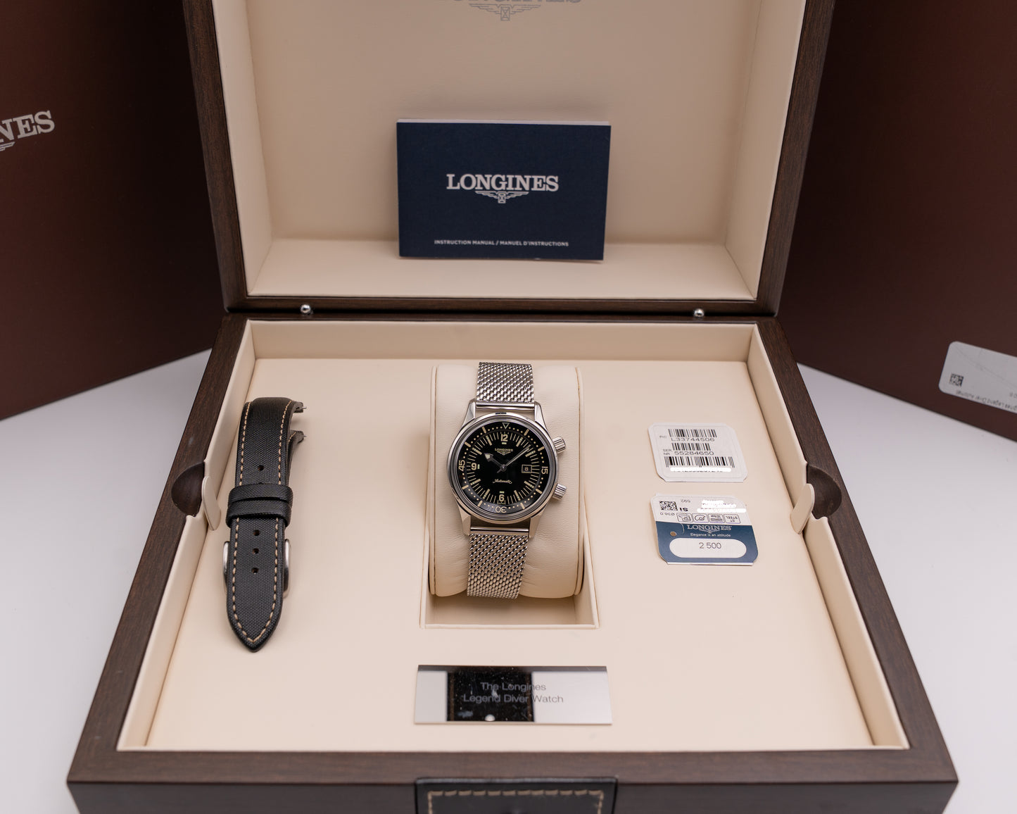 Longines Legend Diver 36MM L3.374.4.50.0 Black Dial