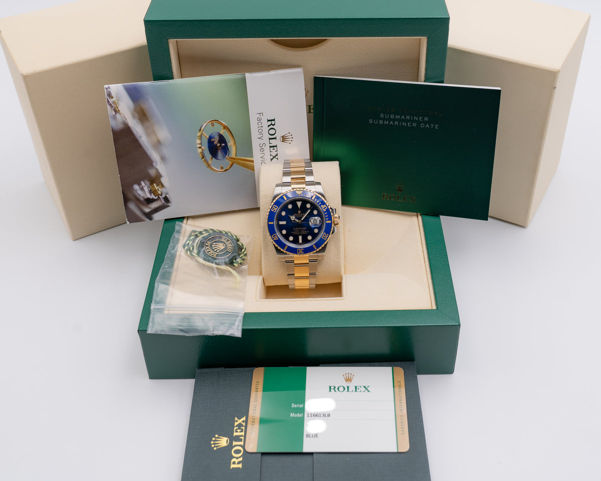 Rolex Submariner Date 40mm 116613lb "Bluesy" 2015