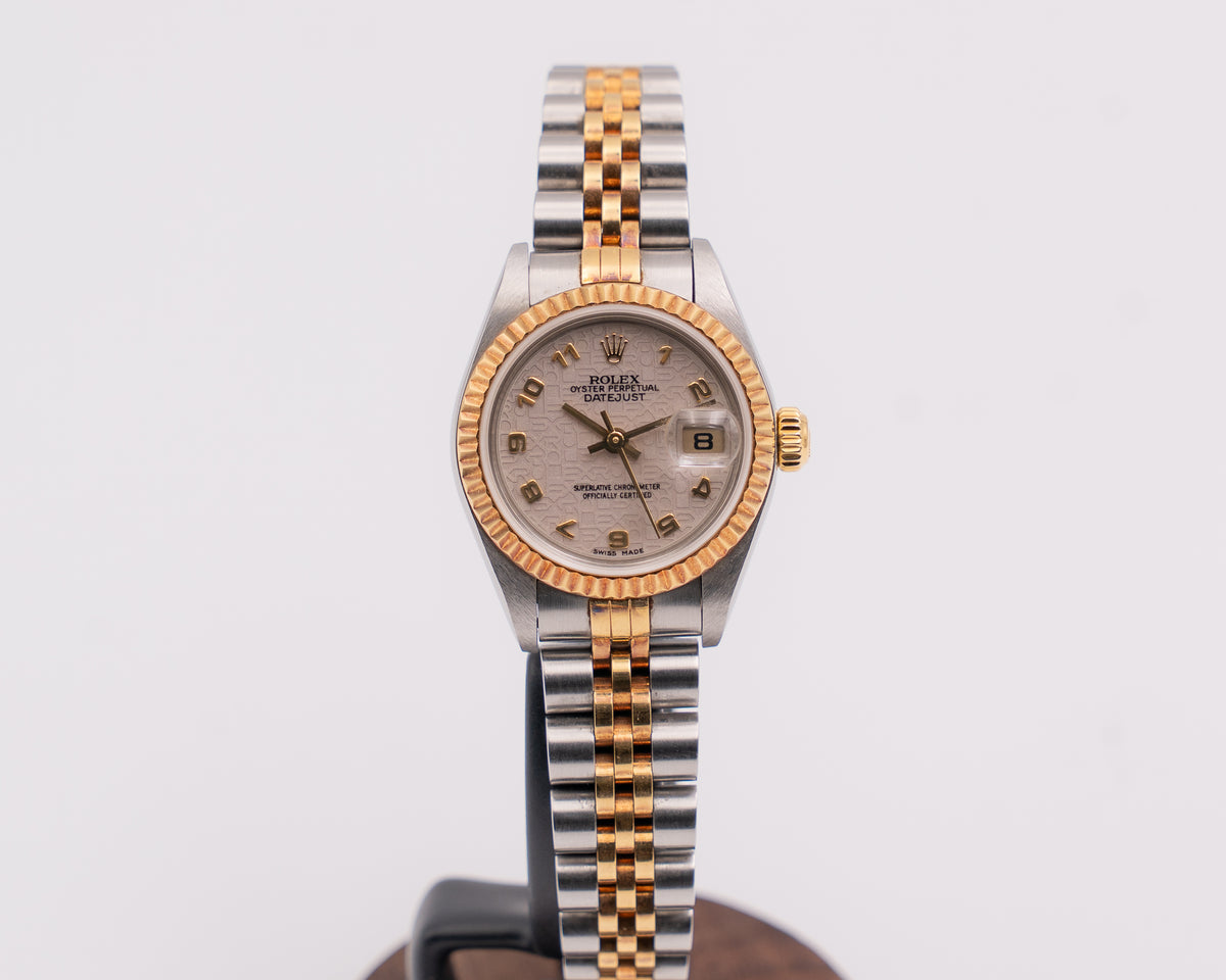 Rolex Datejust 26mm 79173 Anniversary Ivory Arabic Numeral Dial 2001